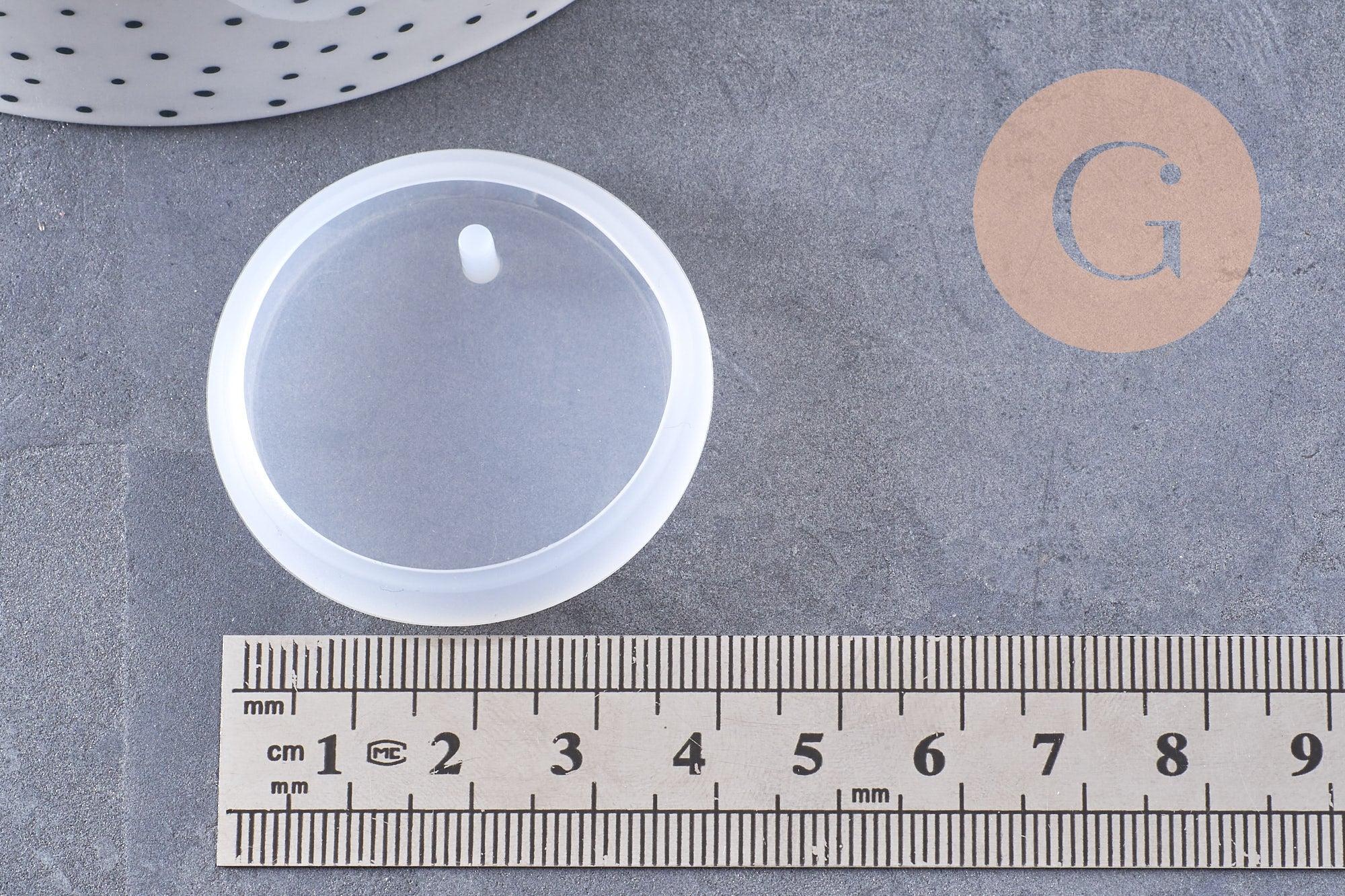 Gingerlily Moule silicone rond G10165 moule 42 mm résine