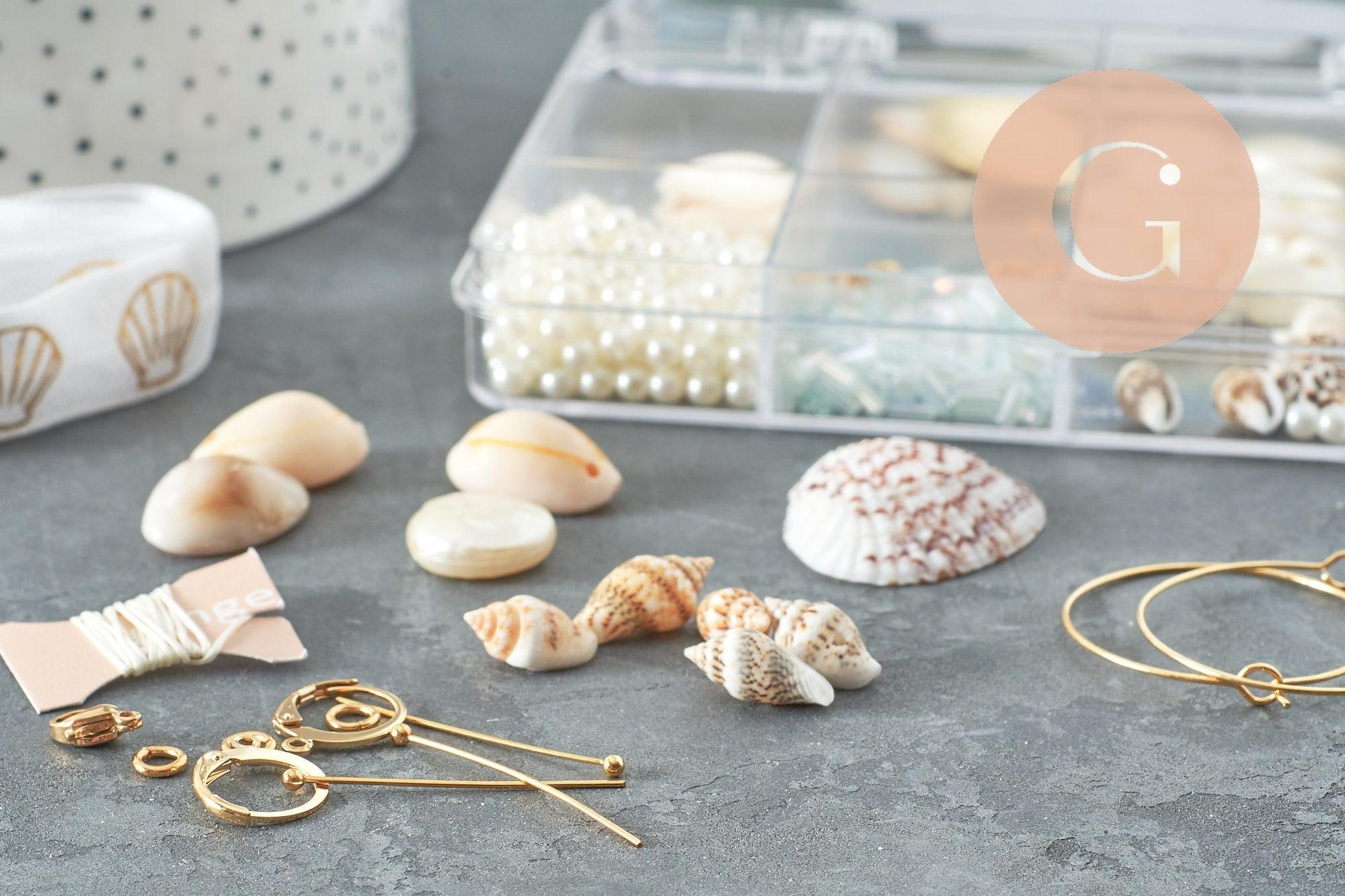 Gingerlily Nacre G11303 kit bijoux coquillage blanc x1