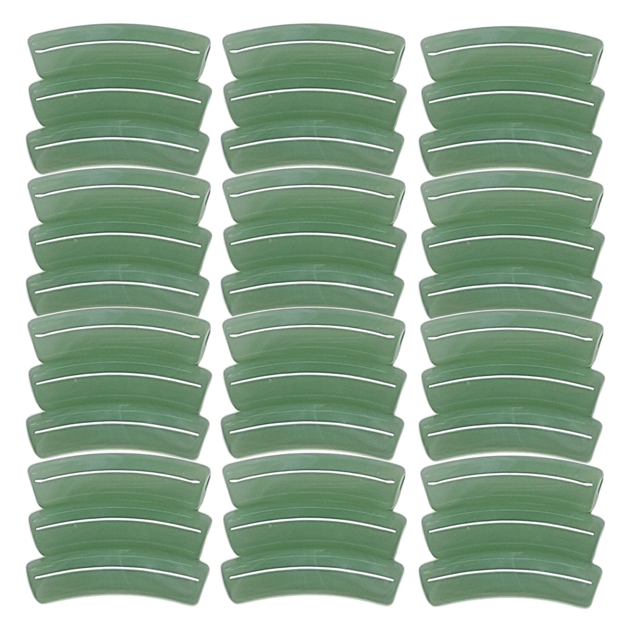 ARTSHOP TINY 29 tube incurvé menthe marbré x10