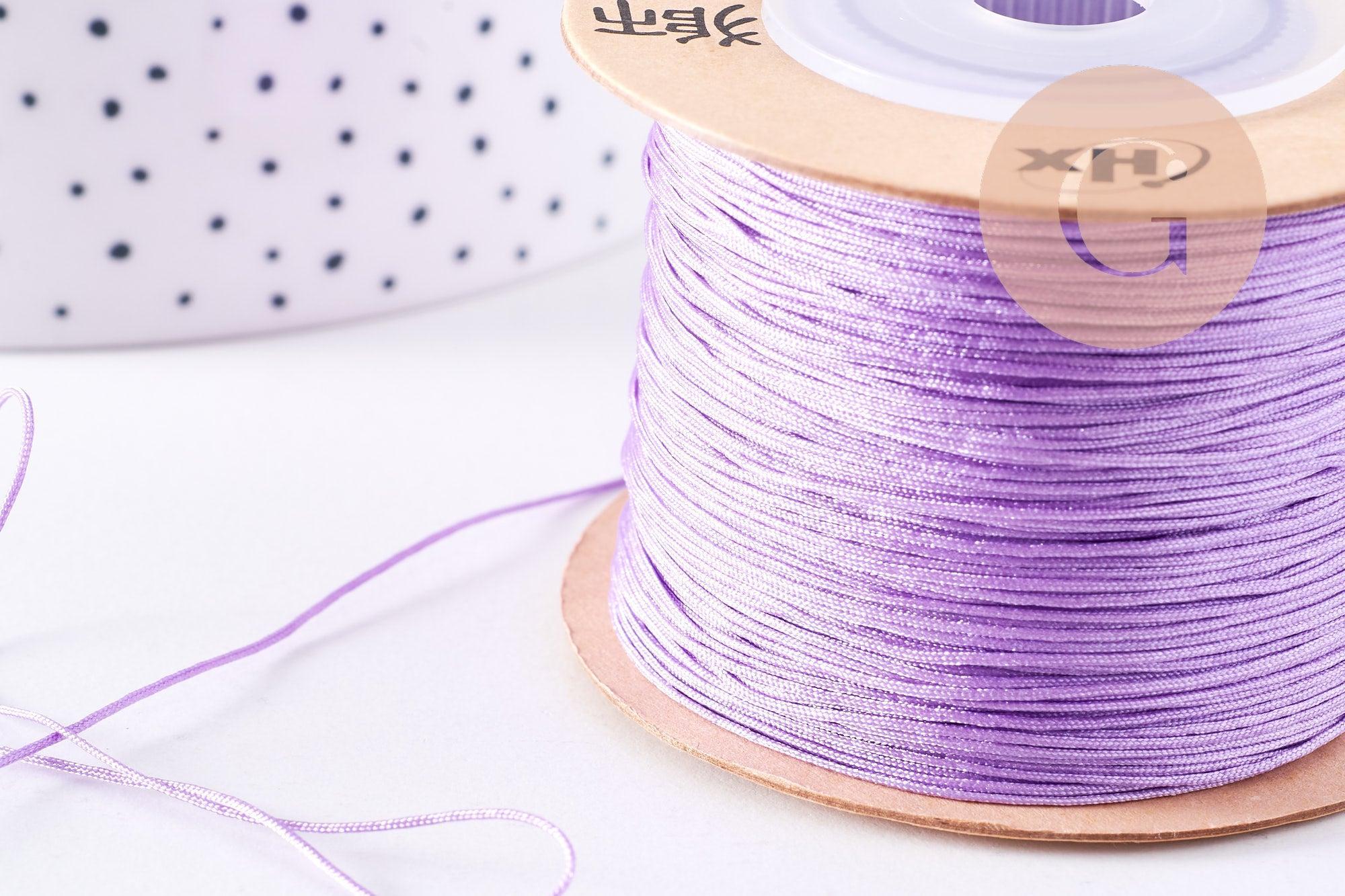 Gingerlily Cordon violet clair polyester 0,6 mm 1 mètre
