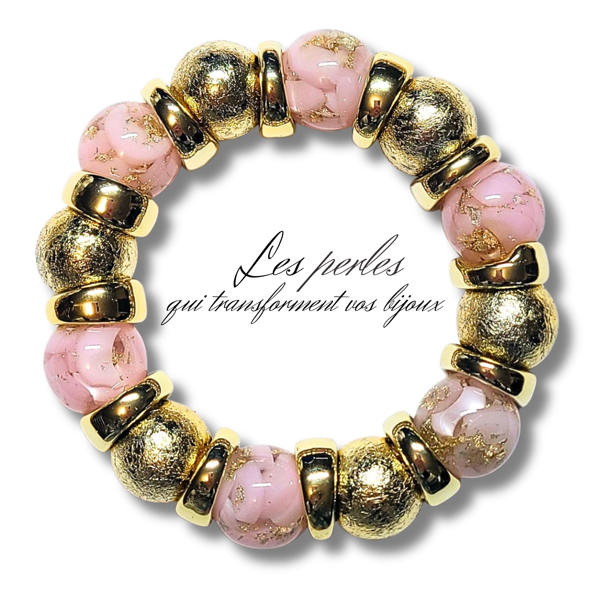 ARTSHOP Boules 16MM 314 perles rose clair x15 effet Murano