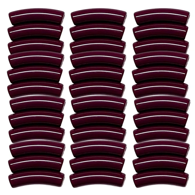 ARTSHOP Tiny Tubes perles 21 prune incurvé 5 mm x10