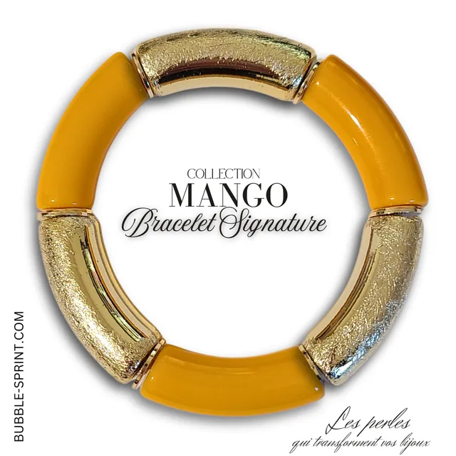 ARTSHOP Mango bracelet tubes acrylique 5,5cm kit DIY