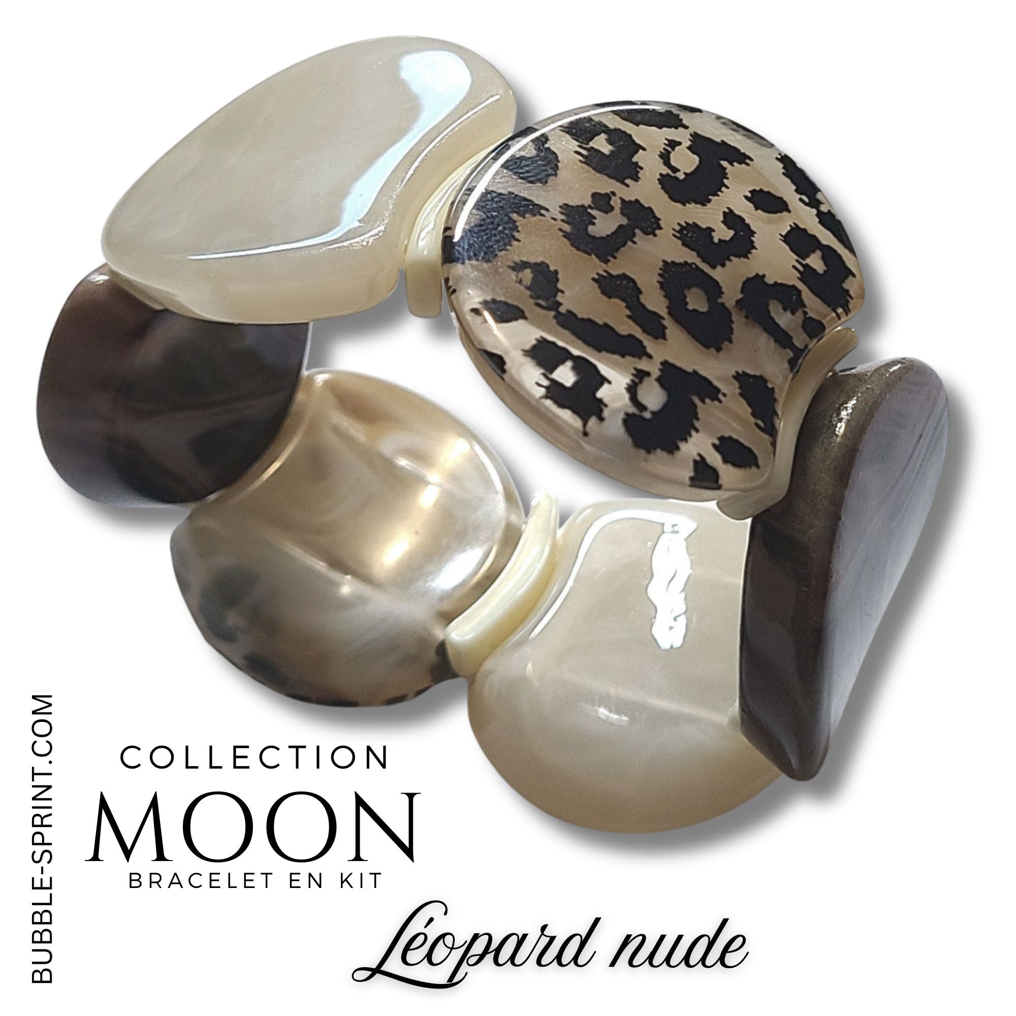 ARTSHOP MOON Léopard Nude kit bracelet sans aiguille