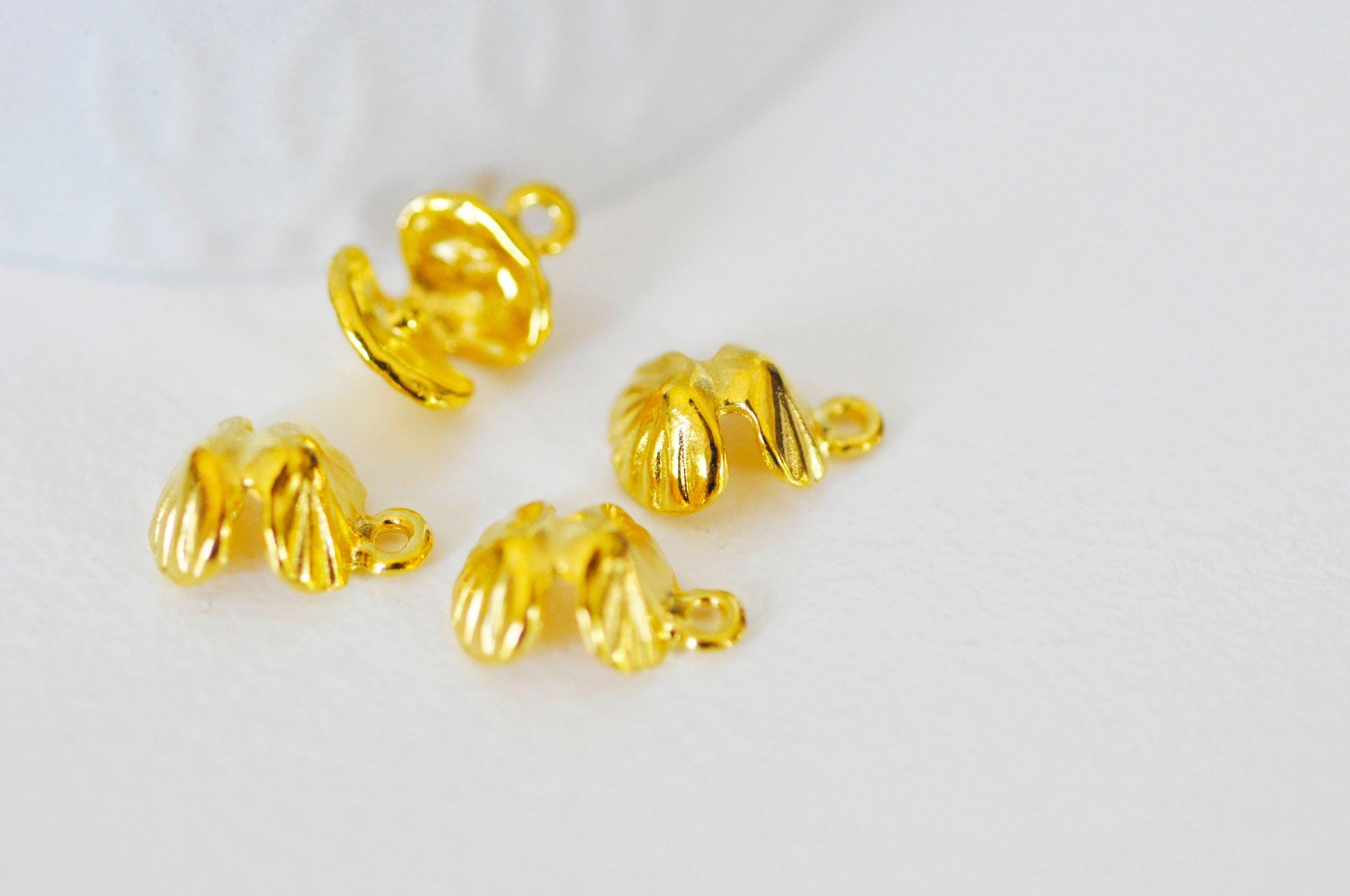 Gingerlily Pendentifs pendentif coquillage doré 15mm x2