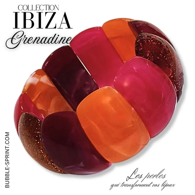 ARTSHOP Ibiza Grenadine bracelet kit à faire soi-même acrylique