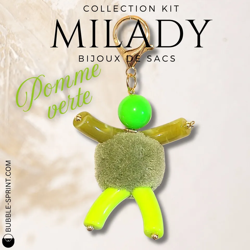 ARTSHOP Bijoux de Sacs 2 kit Milady pomme verte