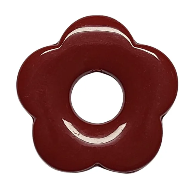 ARTSHOP Flower power fleur capucine rouge brique 27mm