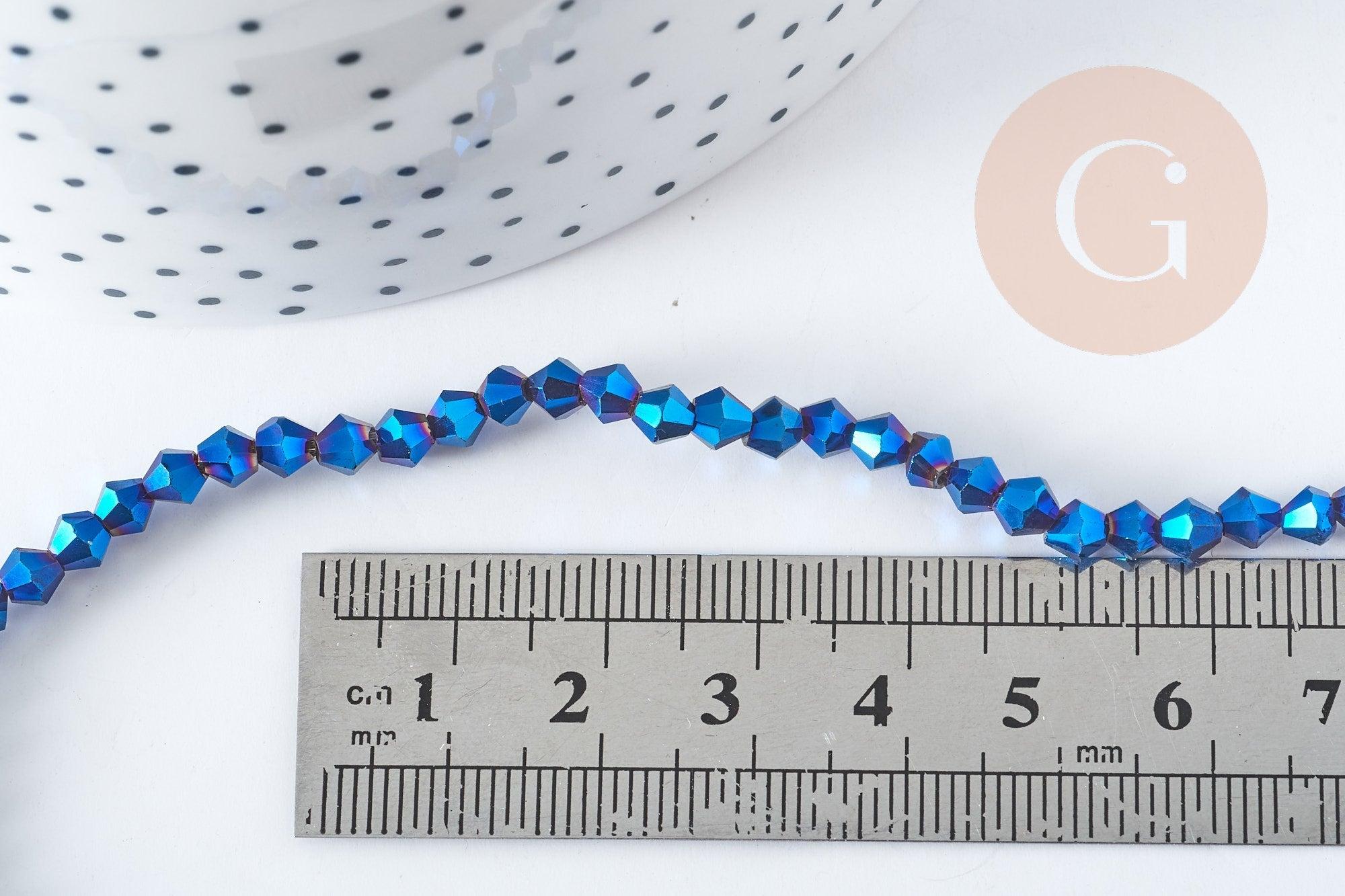 Gingerlily G9050 perles toupies doré 4mm fil 45cm