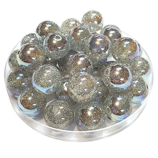 ARTSHOP Boules Glitters 262 boule acrylique glitter AB argent 16mm x15