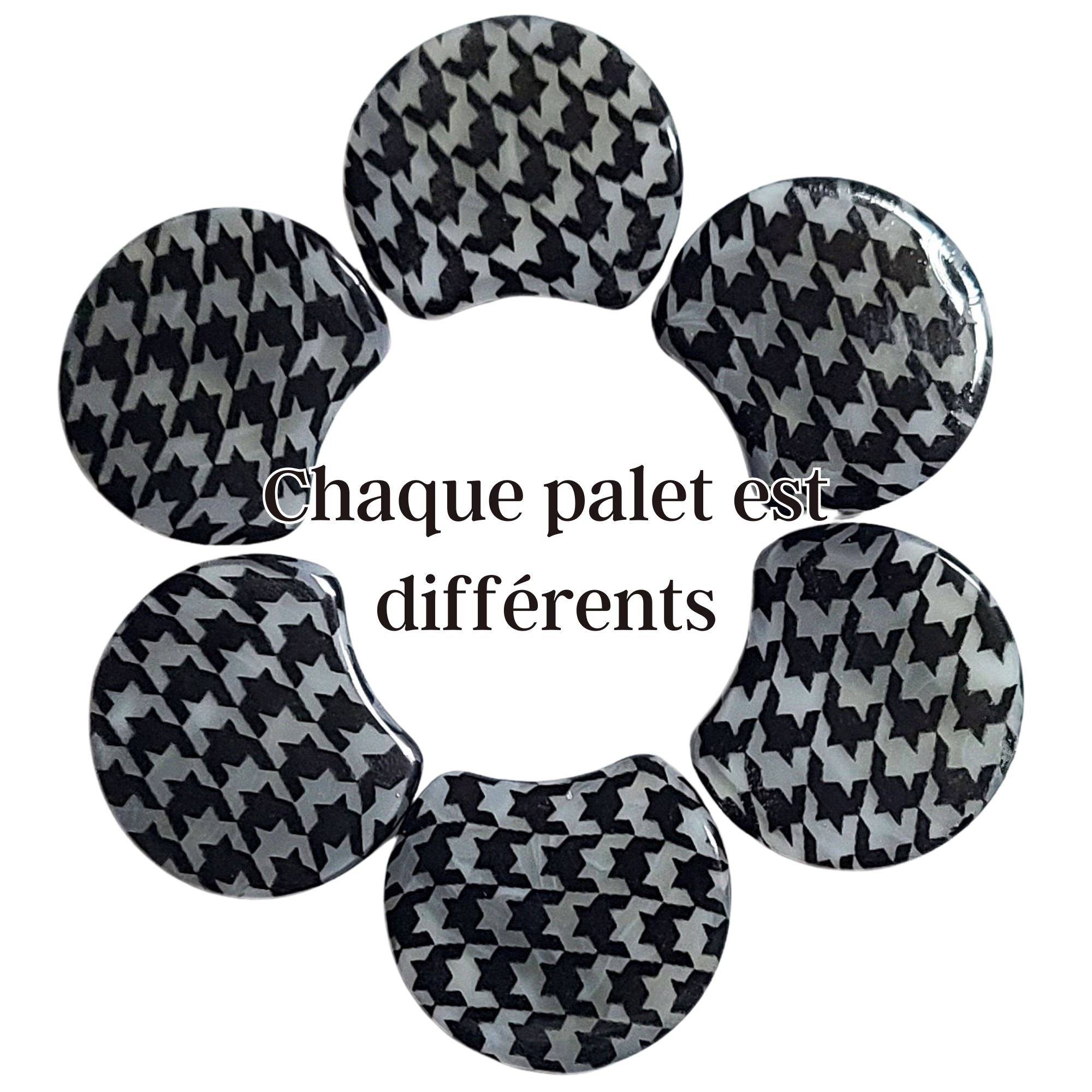 ARTSHOP Palets LUNE 1033 palet lune pied de poule x1