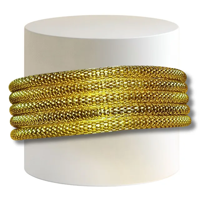 ARTSHOP Cotte de Mailles bracelet élastique doré foncé x1