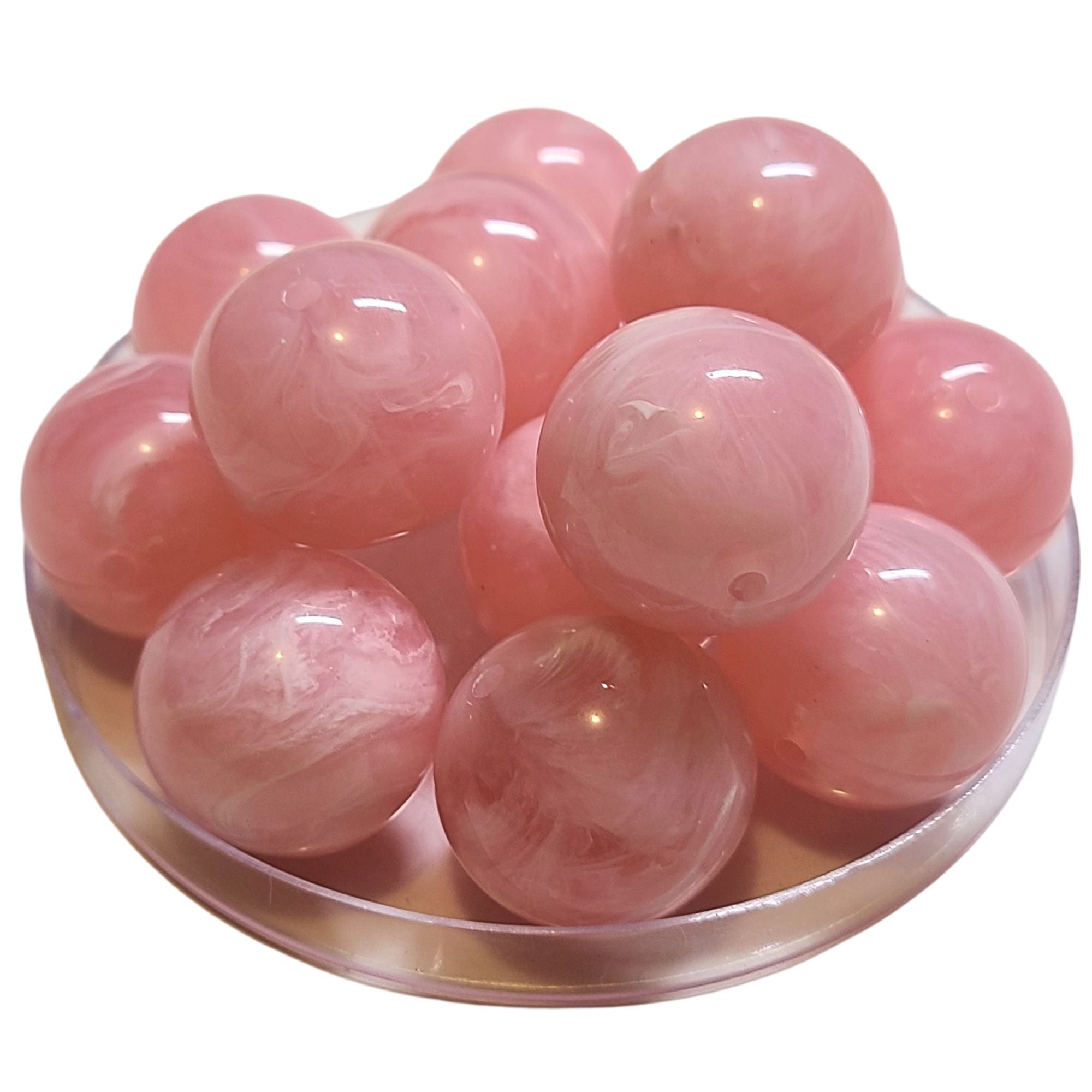 ARTSHOP Boules 24MM 243 boule rose clair marbré x10