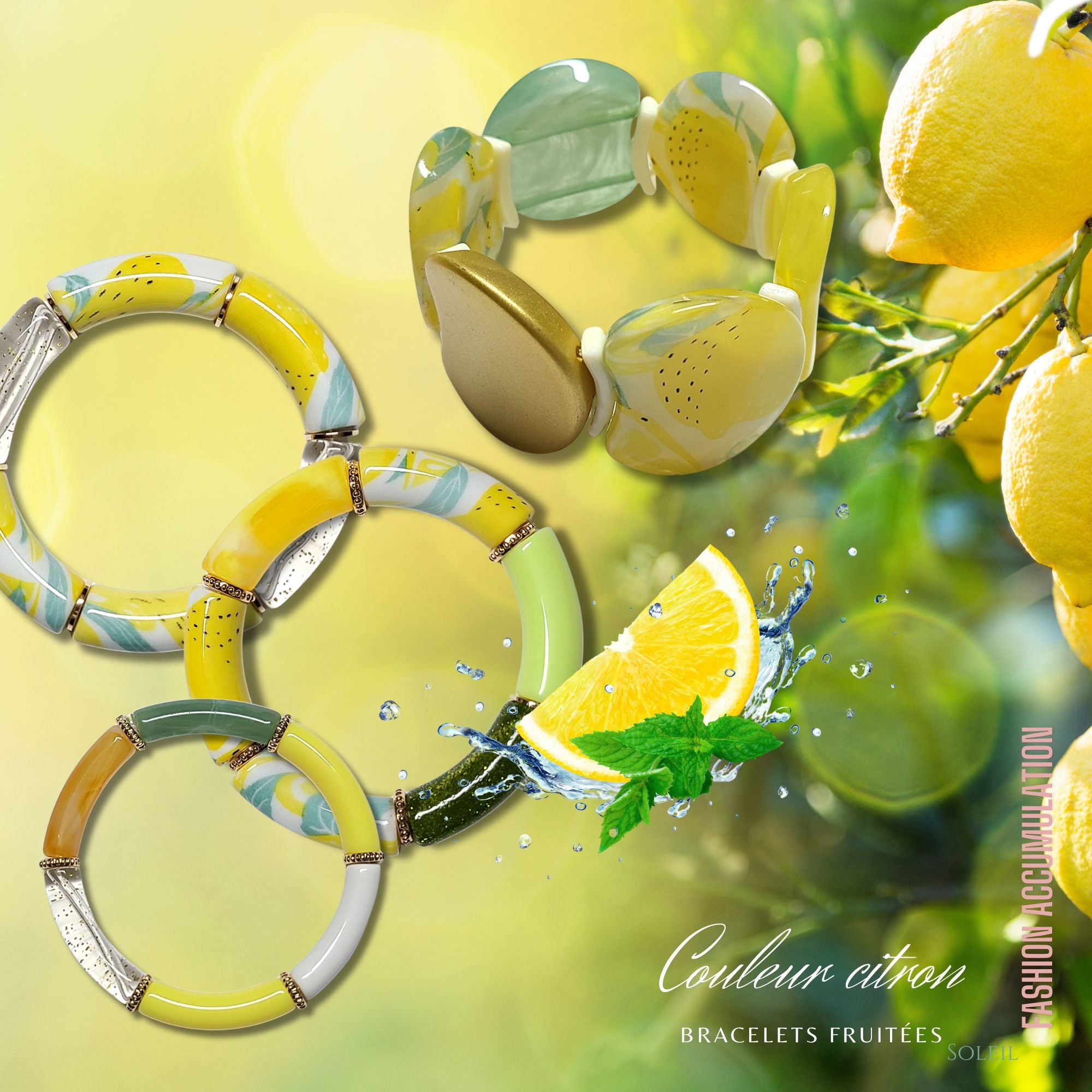 ARTSHOP 1030 tubes design citron 12mm jaune x1