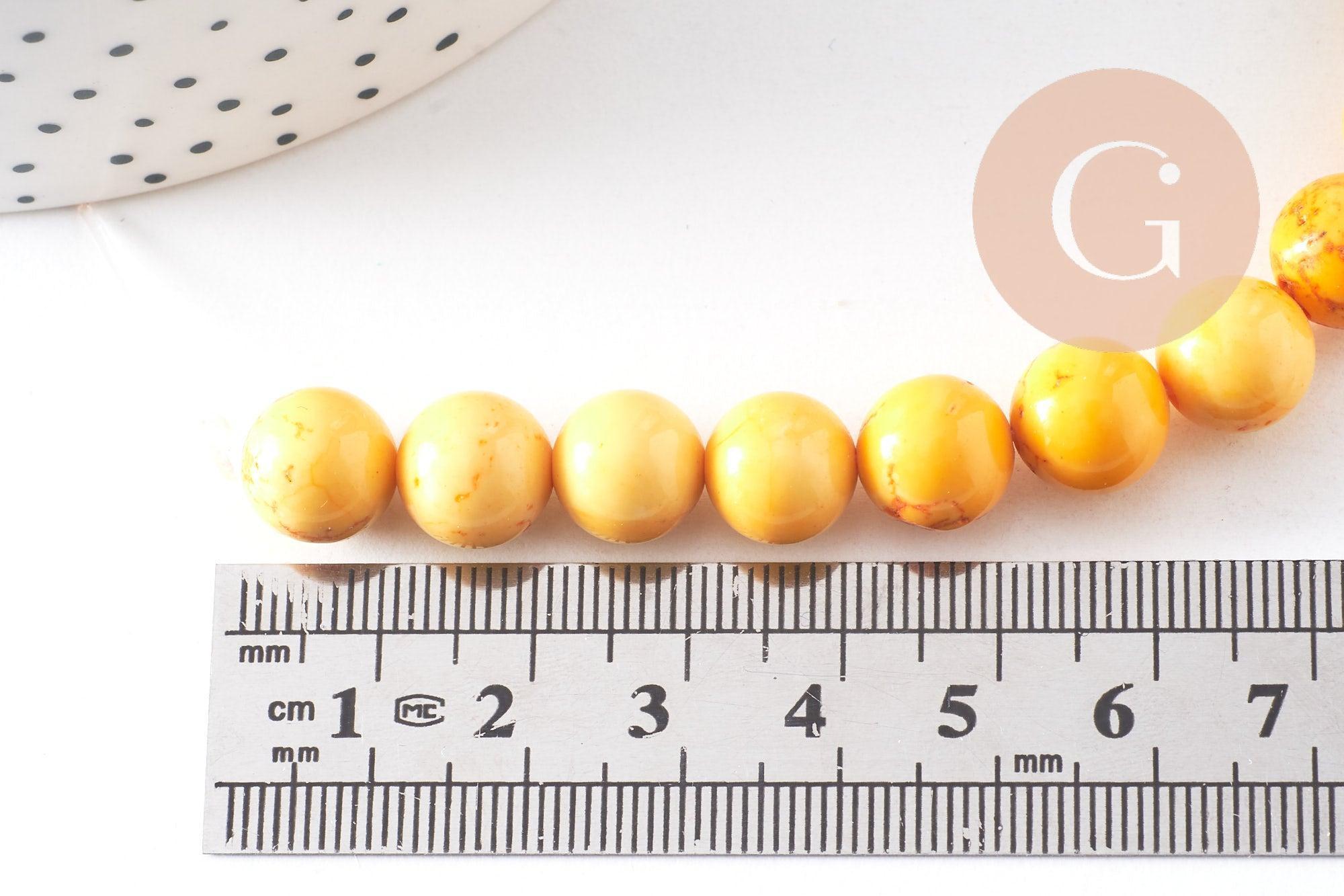 Gingerlily howlite turquoise G8192 perles pierre 12-18mm x5