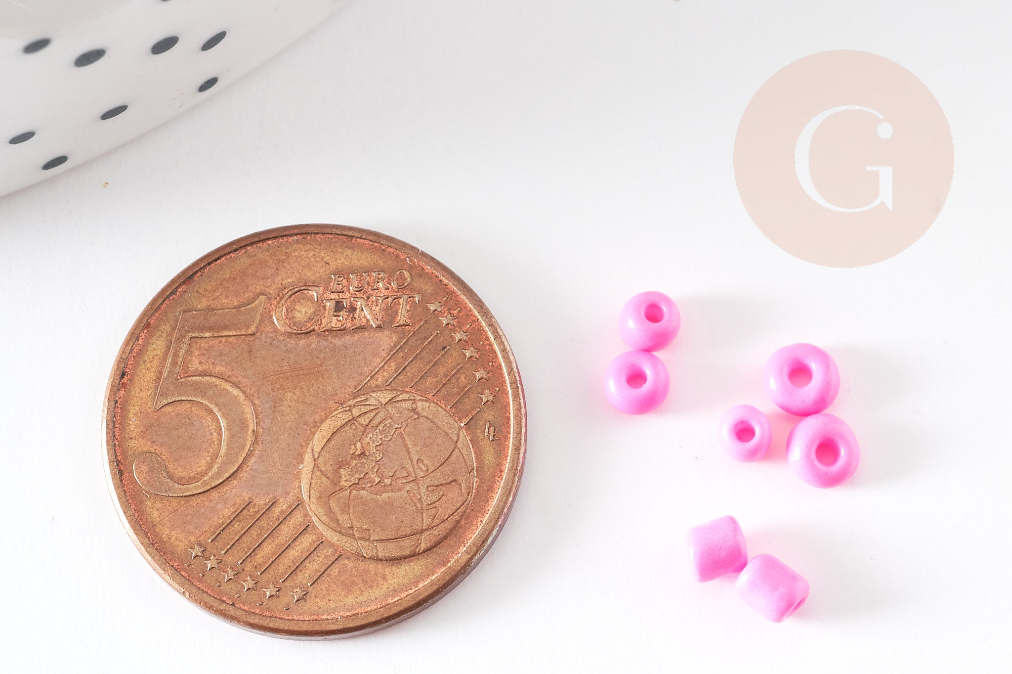 Gingerlily Perles Rocaille rose foncé 2,5mm sachet 10g