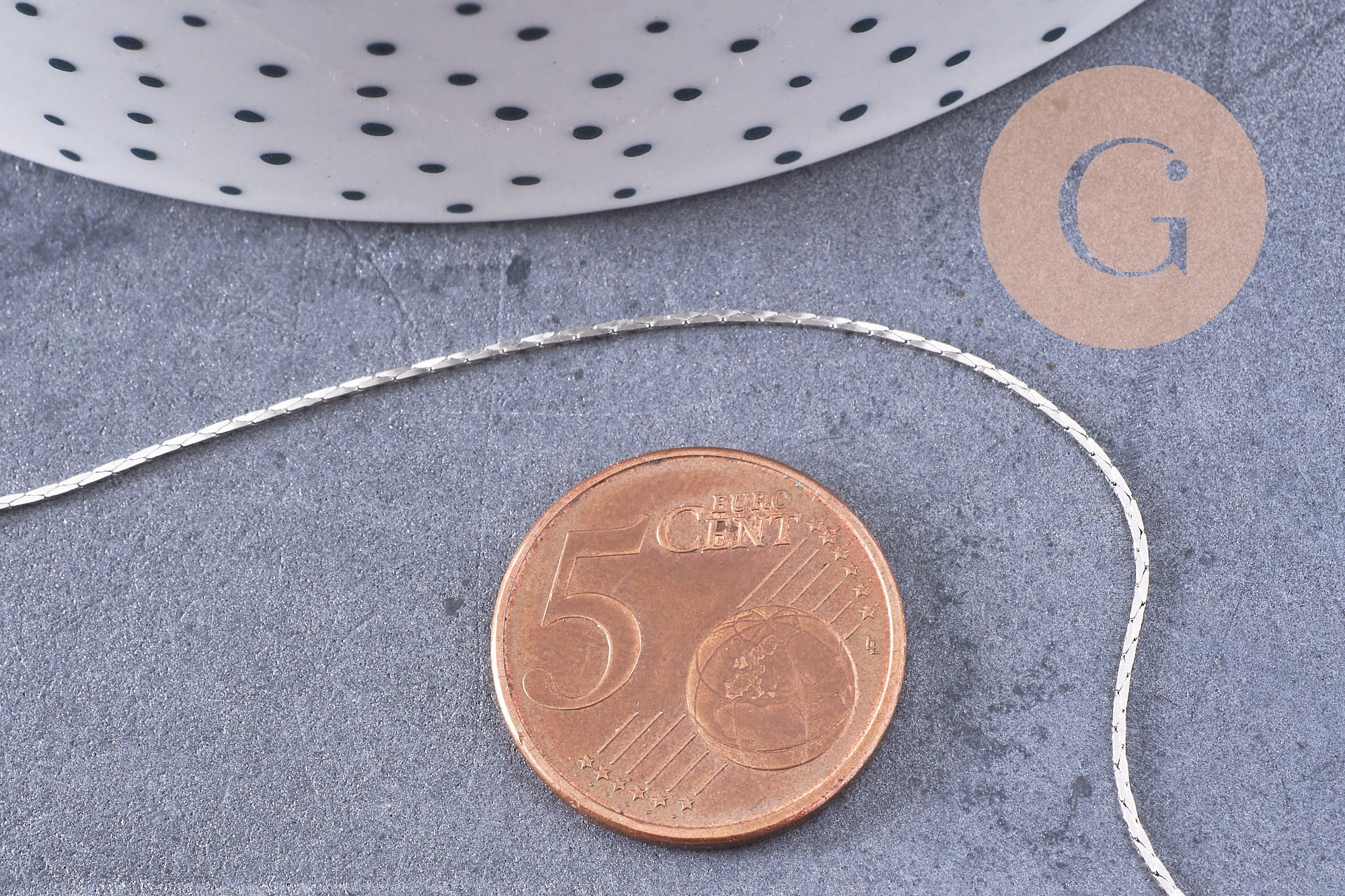 Gingerlily Chaînes pour bijoux DIY G1409 chaîne serpentine 5 m