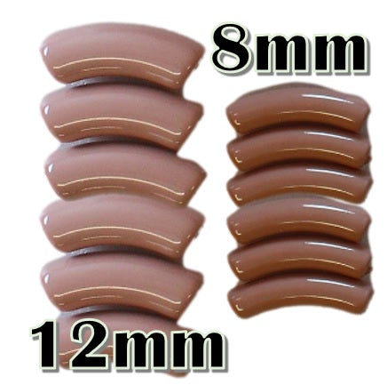 ARTSHOP Tubes 8MM n°26 perle tube taupe fin 8mm