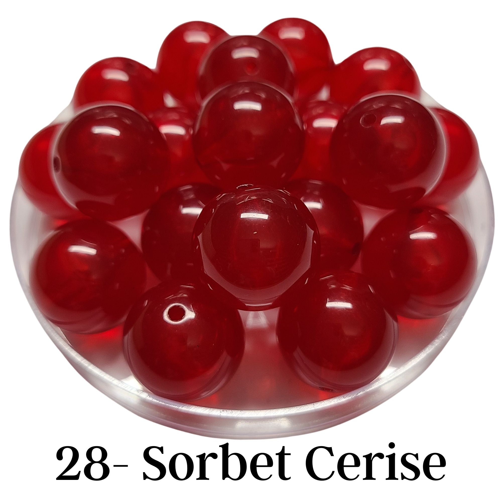 ARTSHOP Boules 20MM 28 Sorbet Cerise brillante x10
