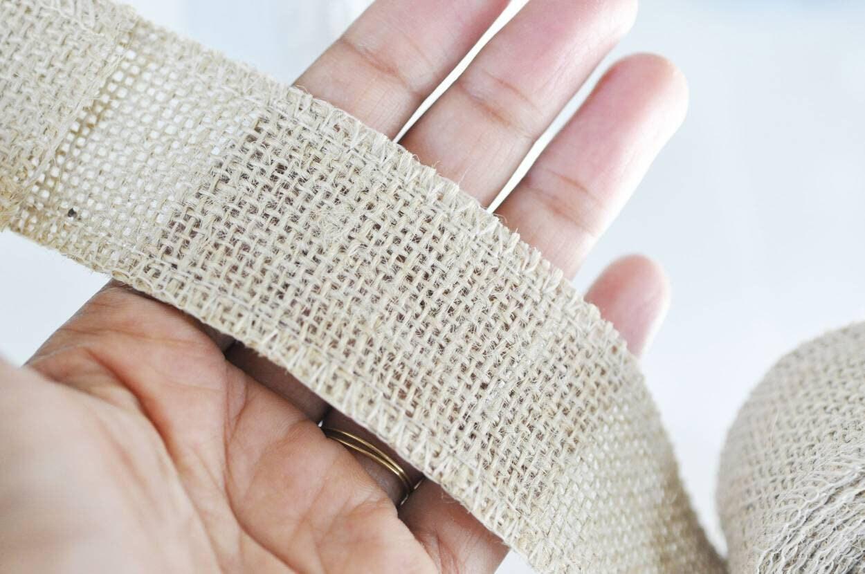 Gingerlily Cordons G5929 ruban jute naturel 4 cm x 1 mètre
