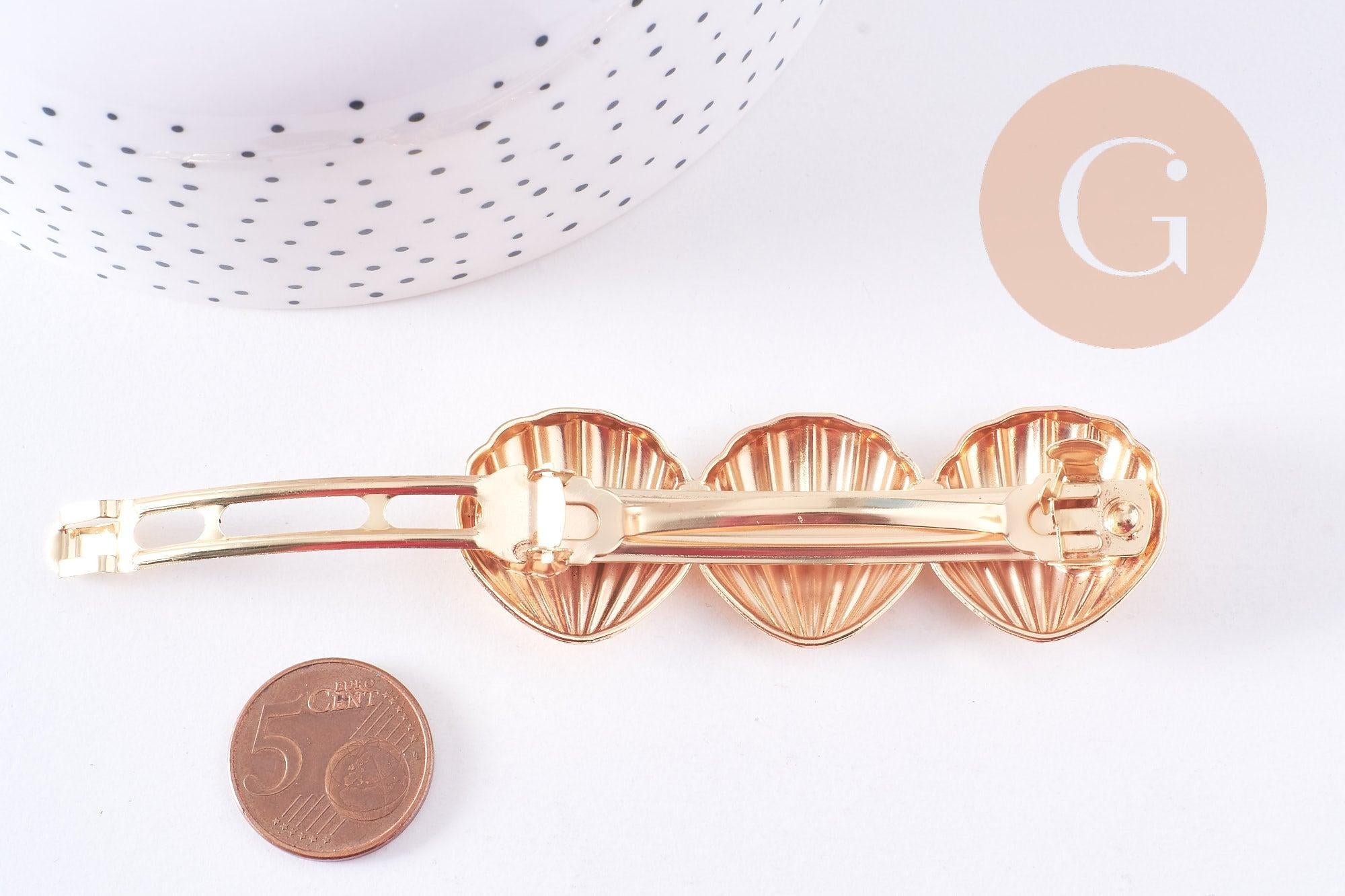 Gingerlily G10689 barrette coquillage doré 73mm x1