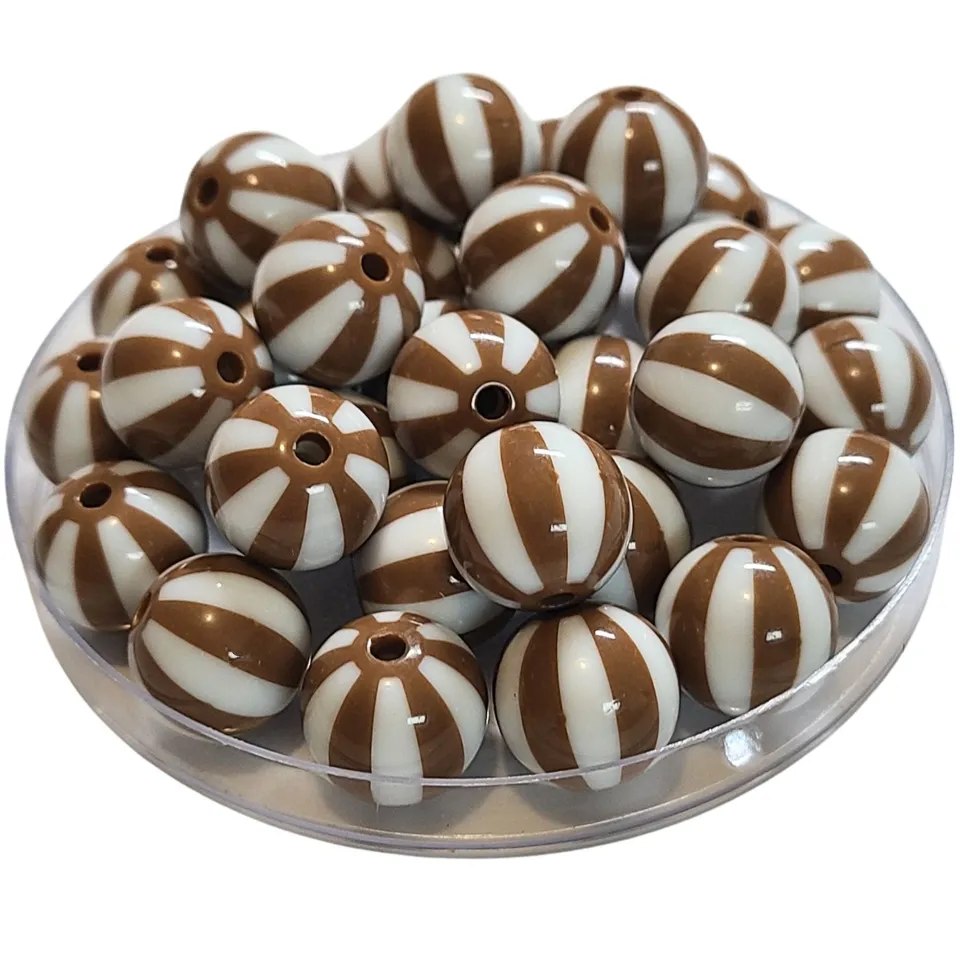 ARTSHOP 409 boules perles acrylique chocolat 16 mm