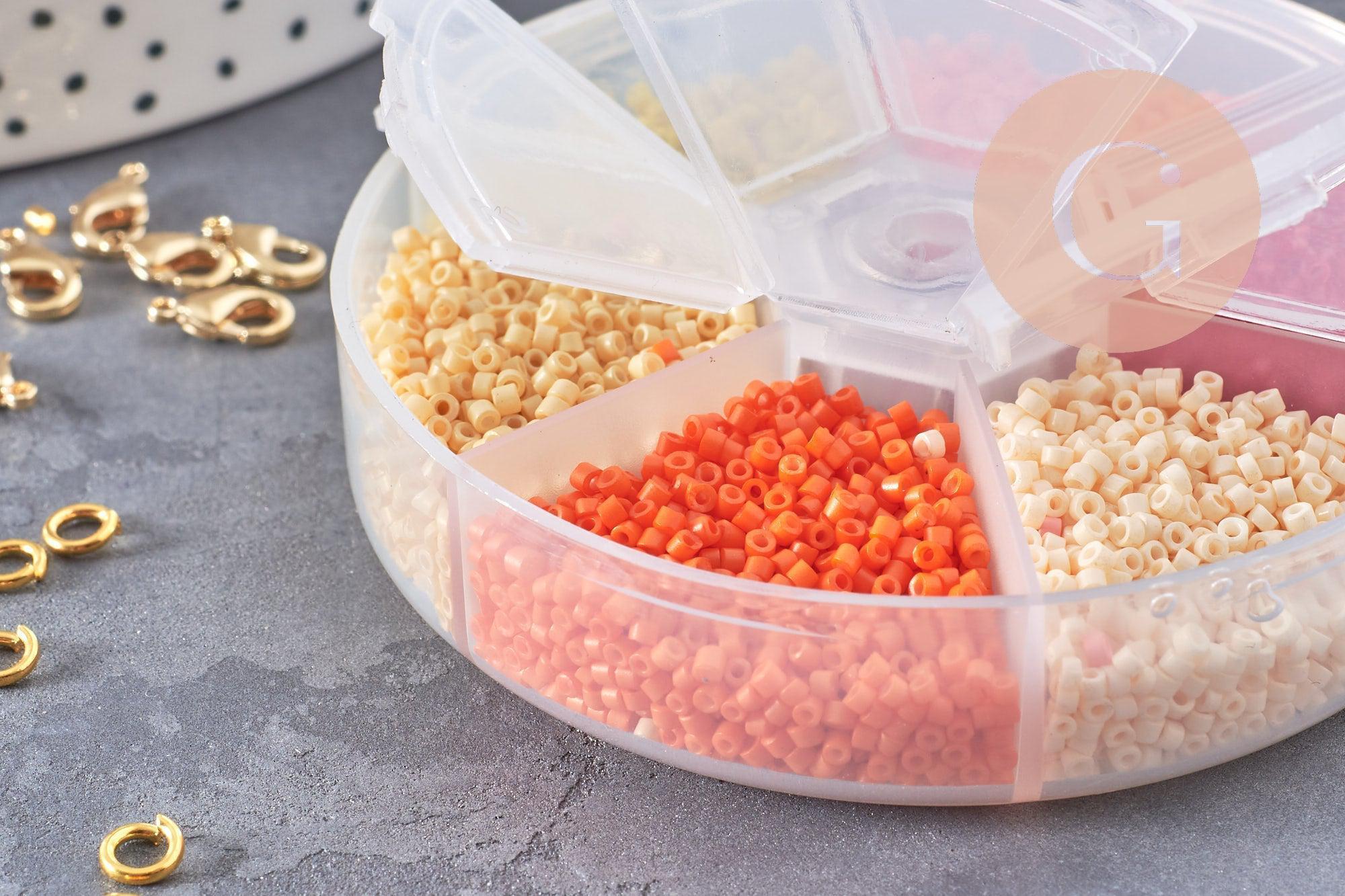 Gingerlily Kits création bijoux kit perles rocaille G9190 jaune-orange