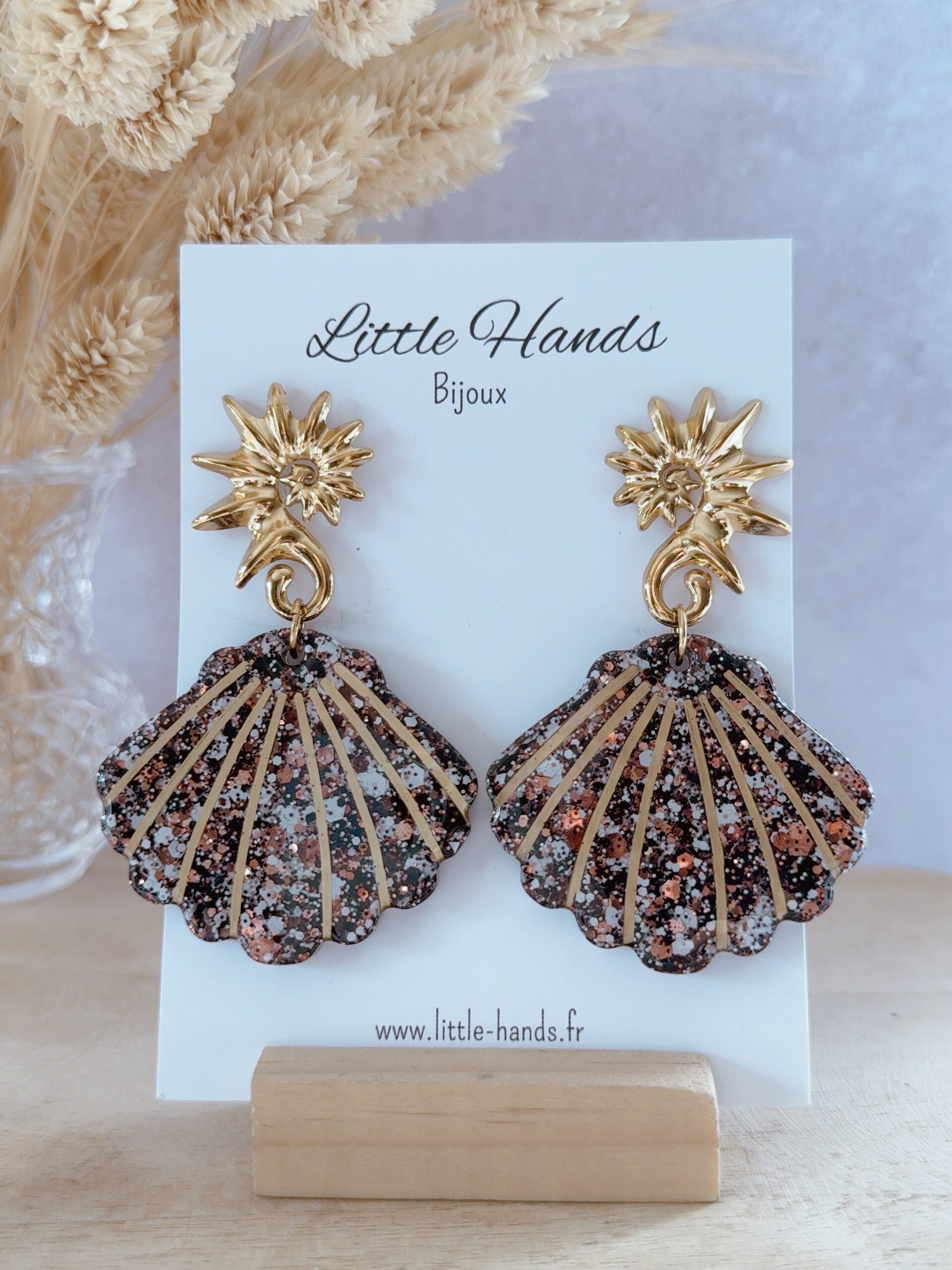 Little Hands Bijoux Ariel Cooper Dust boucles d'oreilles cuivrées