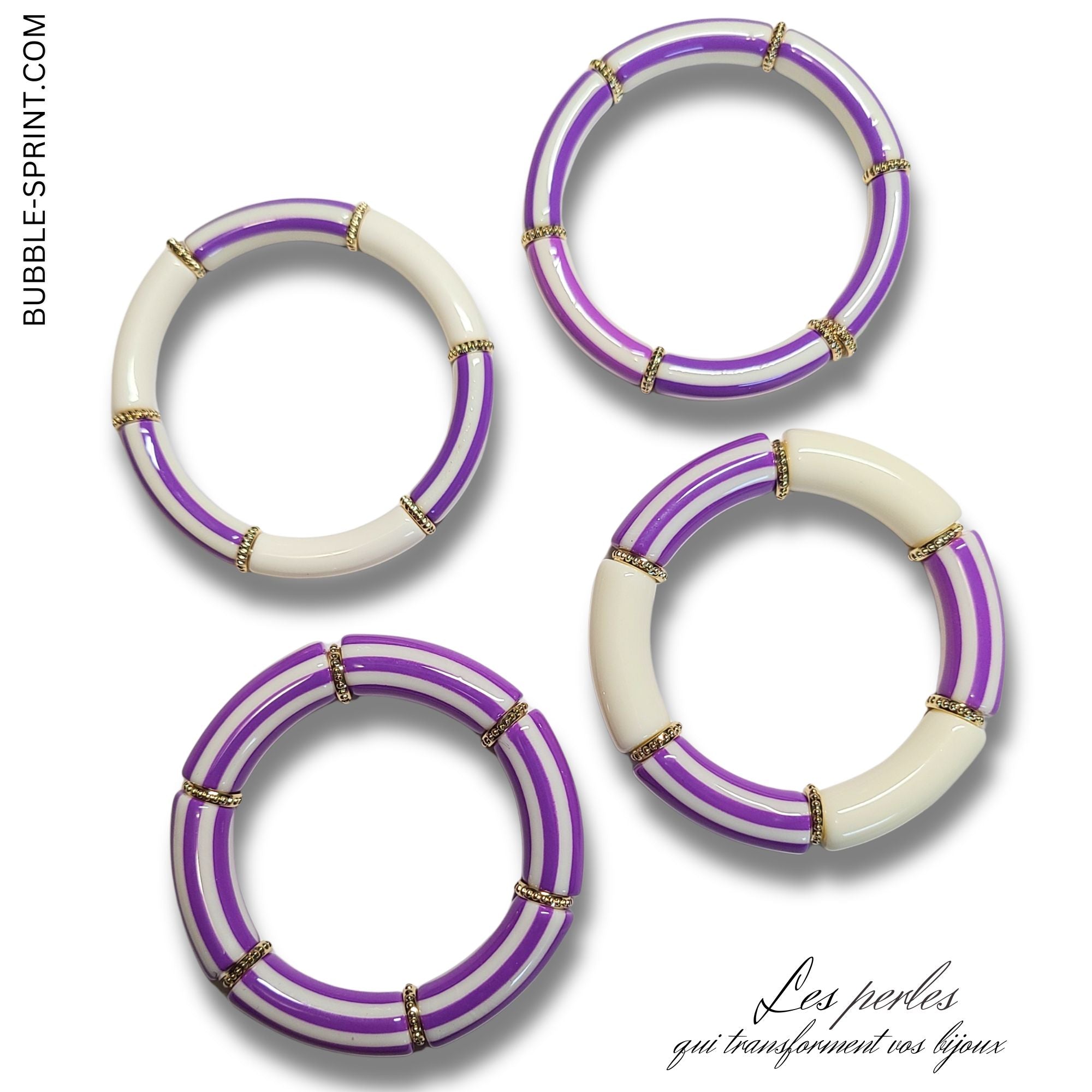 ARTSHOP 455 tube à rayures violet 8mm x1