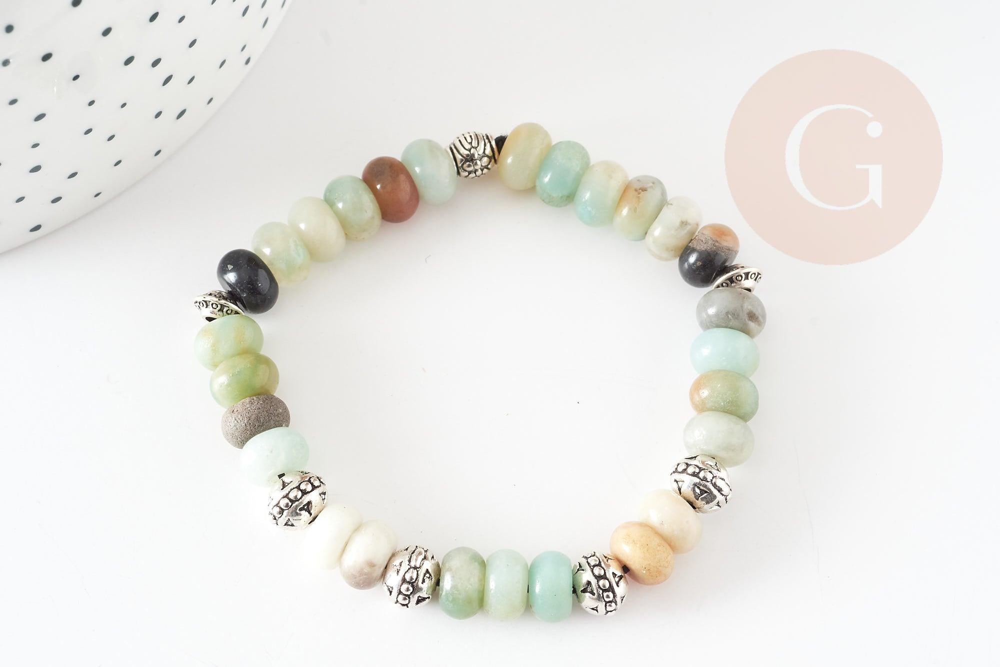 Gingerlily Kit bracelet homme amazonite MARIUS G9175