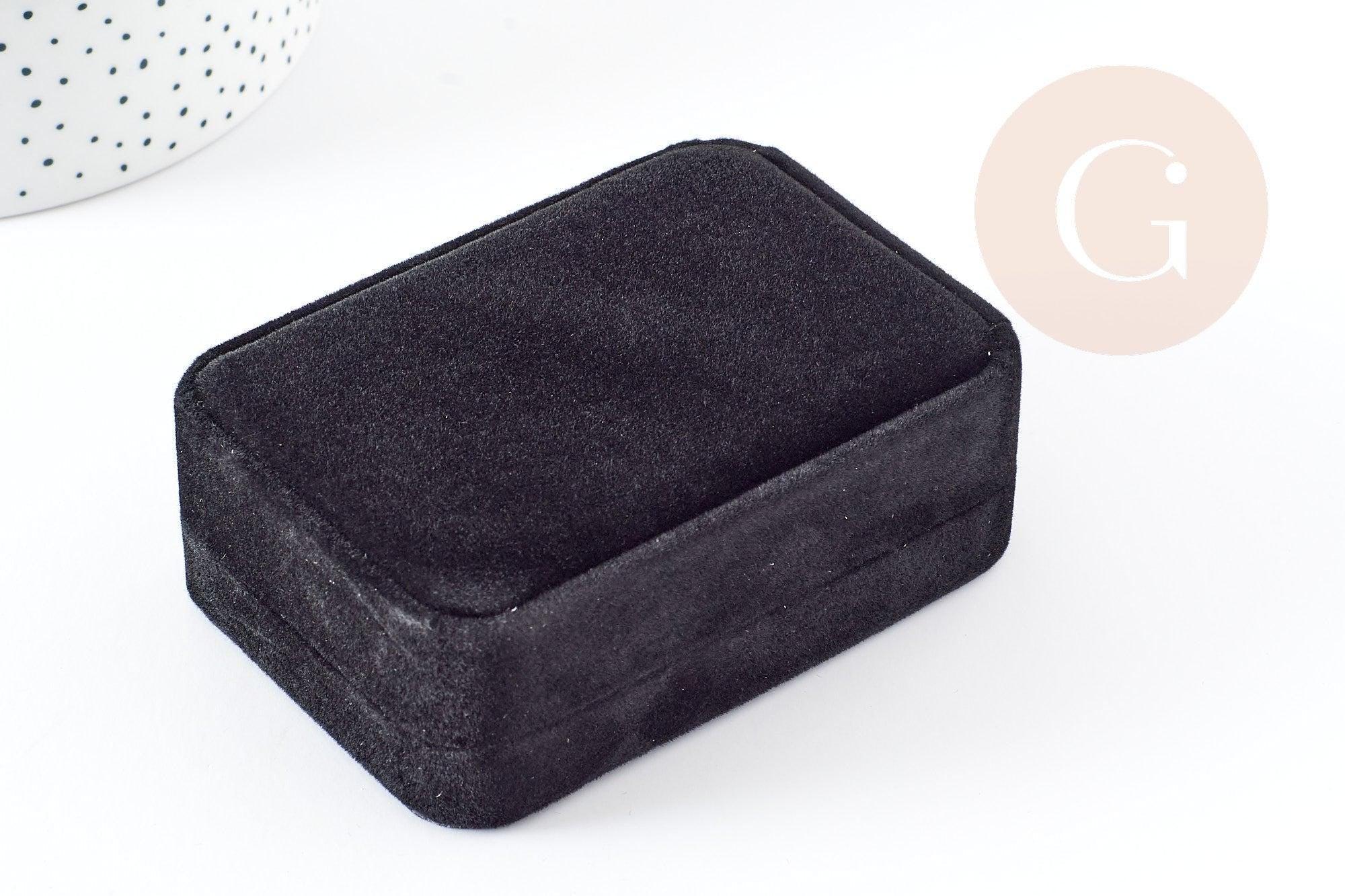 Gingerlily Écrin velours noir rectangle 100mm écrin bijoux x1