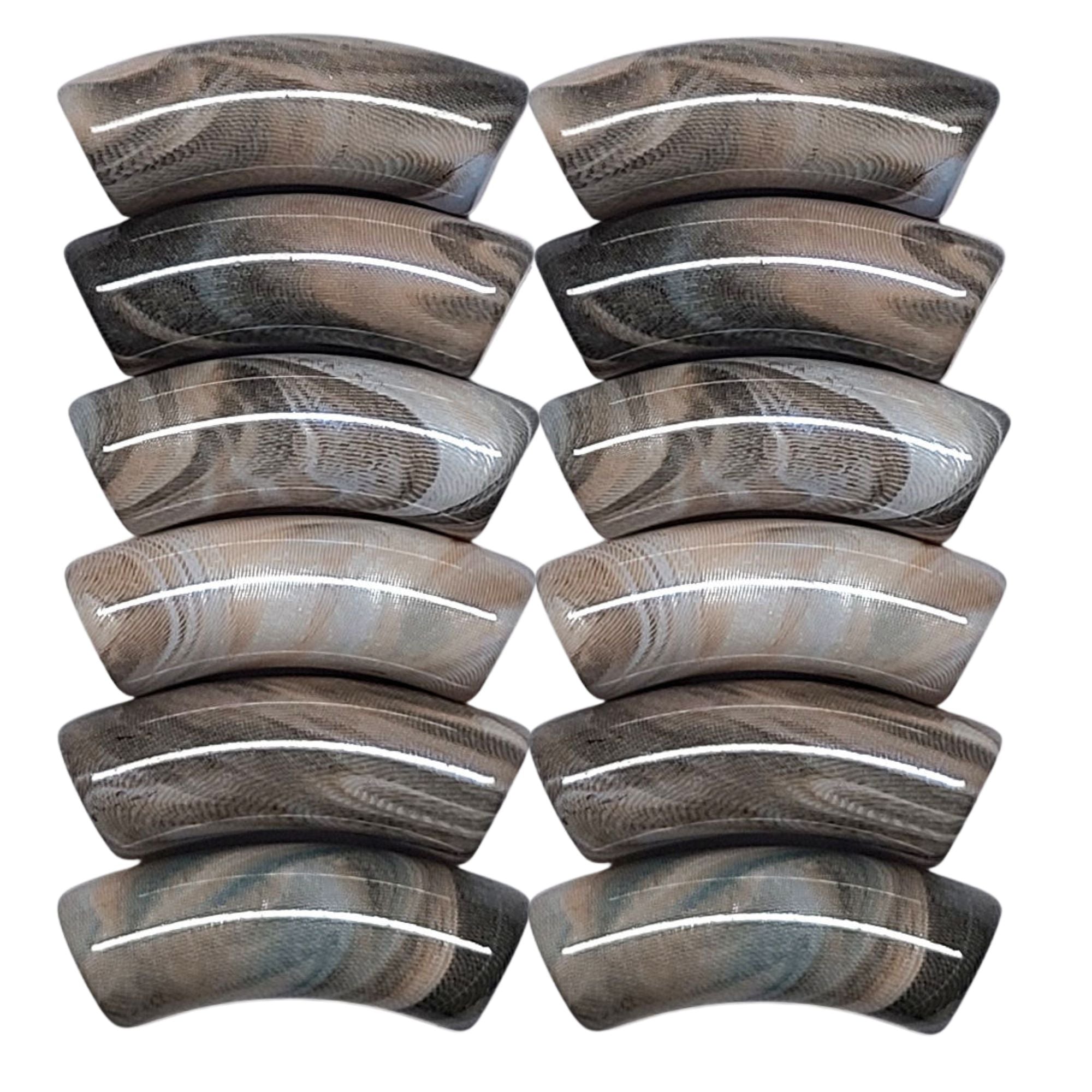 ARTSHOP Tubes DESIGN Ondulé 12MM marron x6 tubes