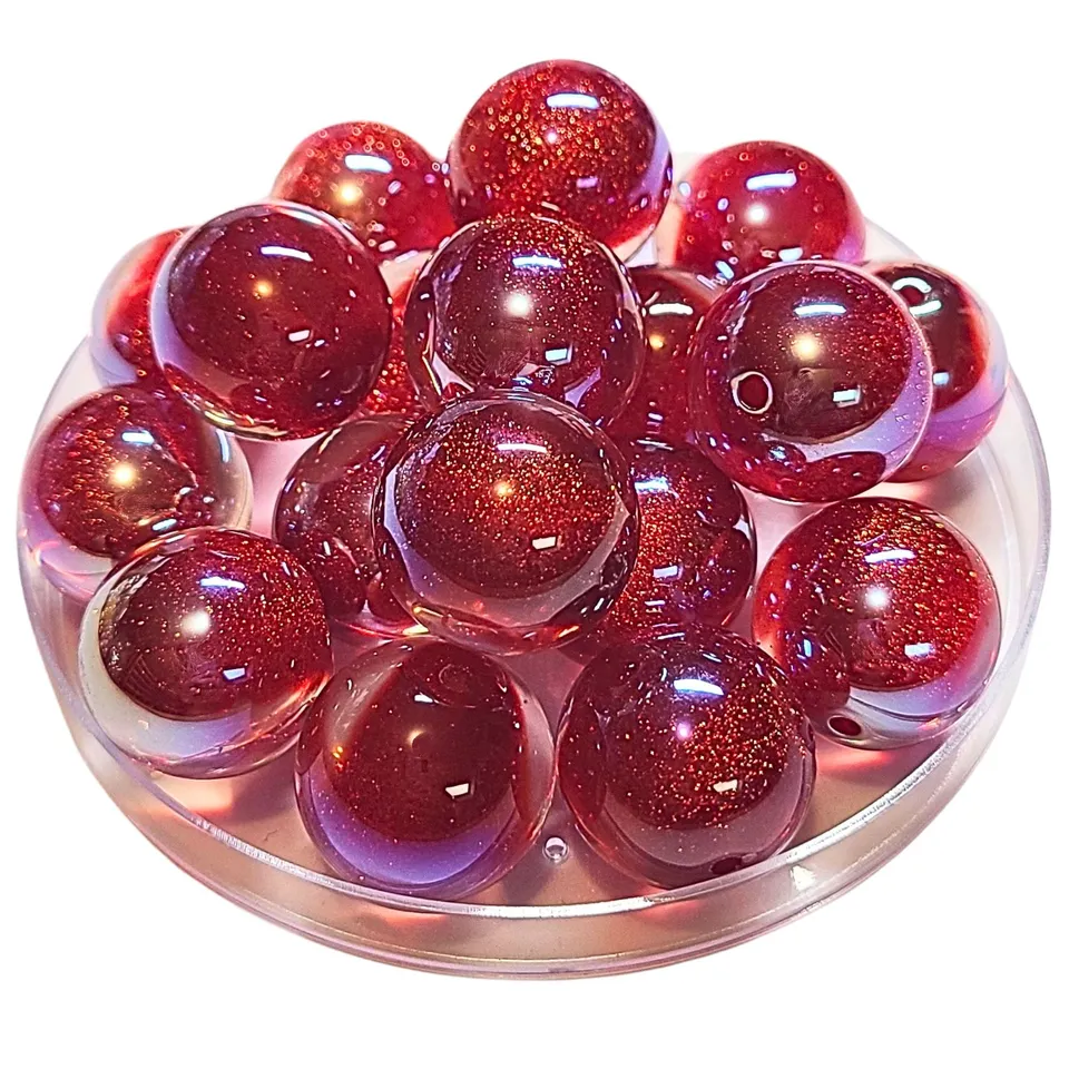ARTSHOP Boules Glitters 270 Cerise 20MM boule AB x1
