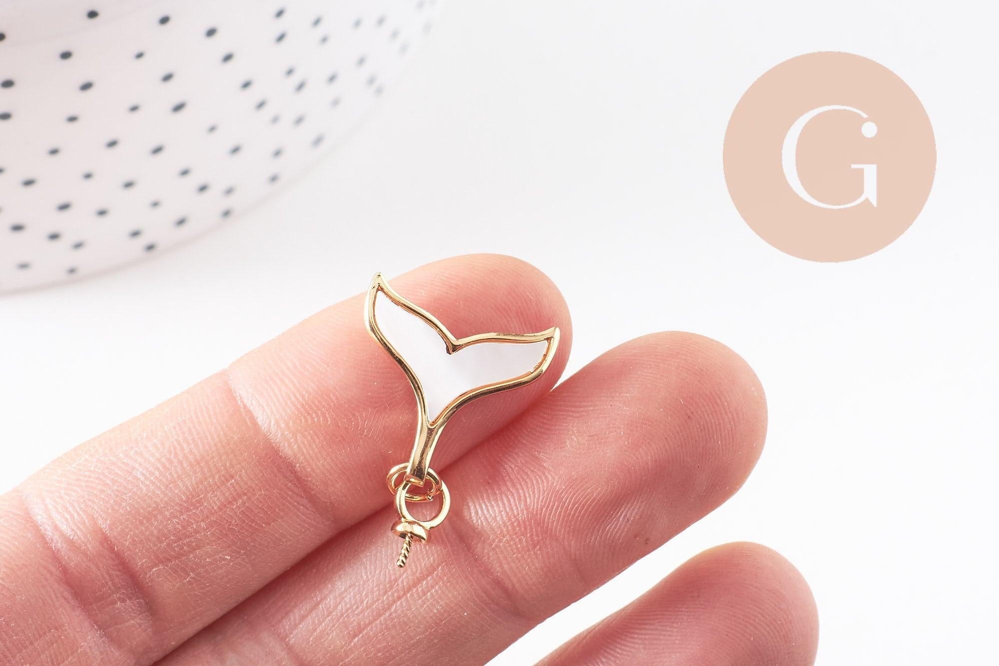 Gingerlily Pendentifs queue de poisson pendentif nacré 21mm
