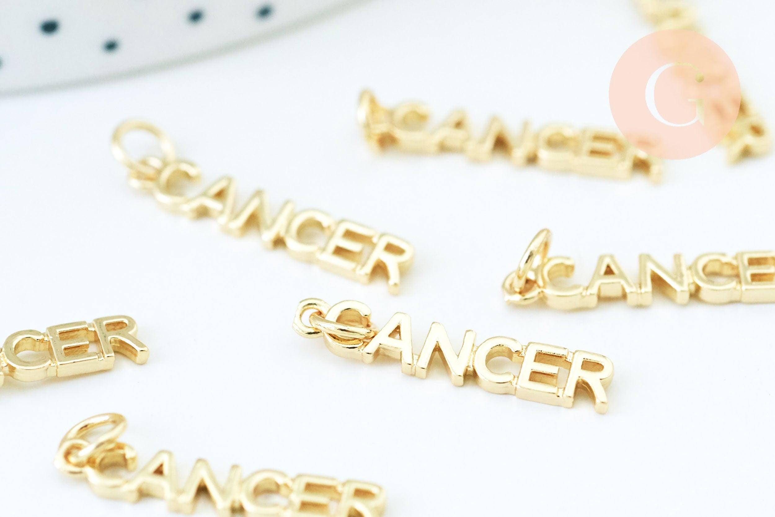 Gingerlily Breloque Cancer G6042 laiton doré 22.5mm x1