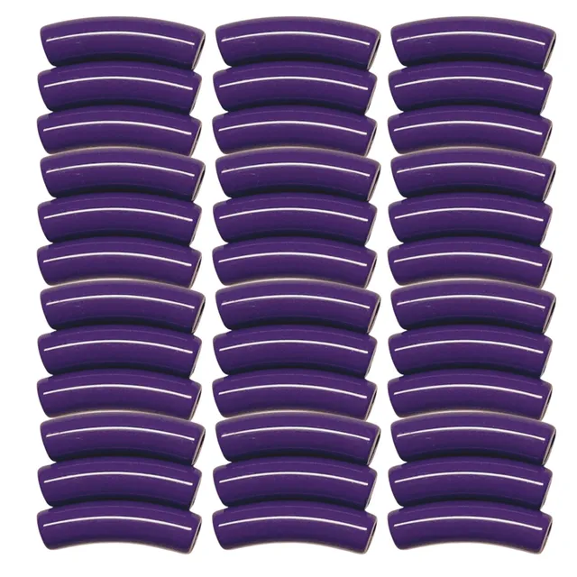ARTSHOP TINY Tubes 19 tube incurvé violet foncé x10