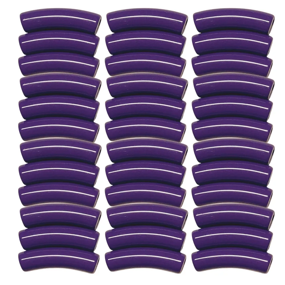 ARTSHOP TINY Tubes 19 tube incurvé violet foncé x10