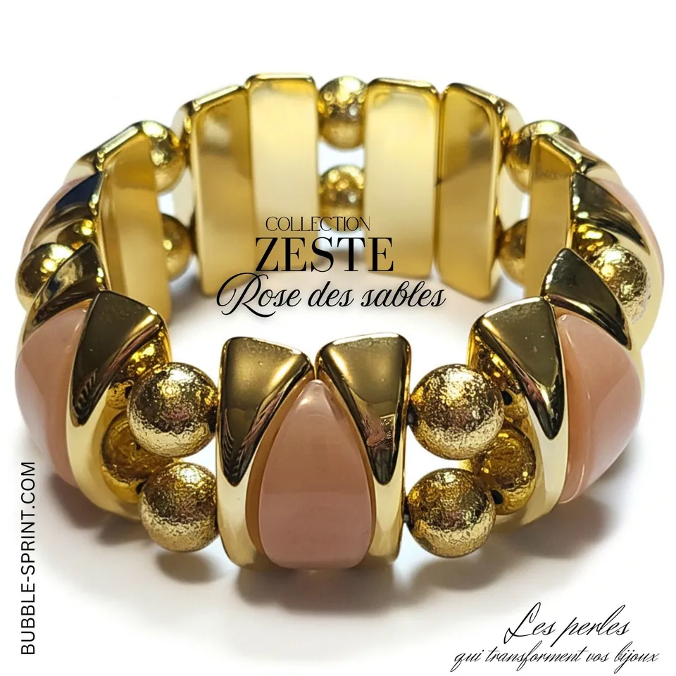 ARTSHOP Kit ZESTE bracelet rose des sables sans aiguille