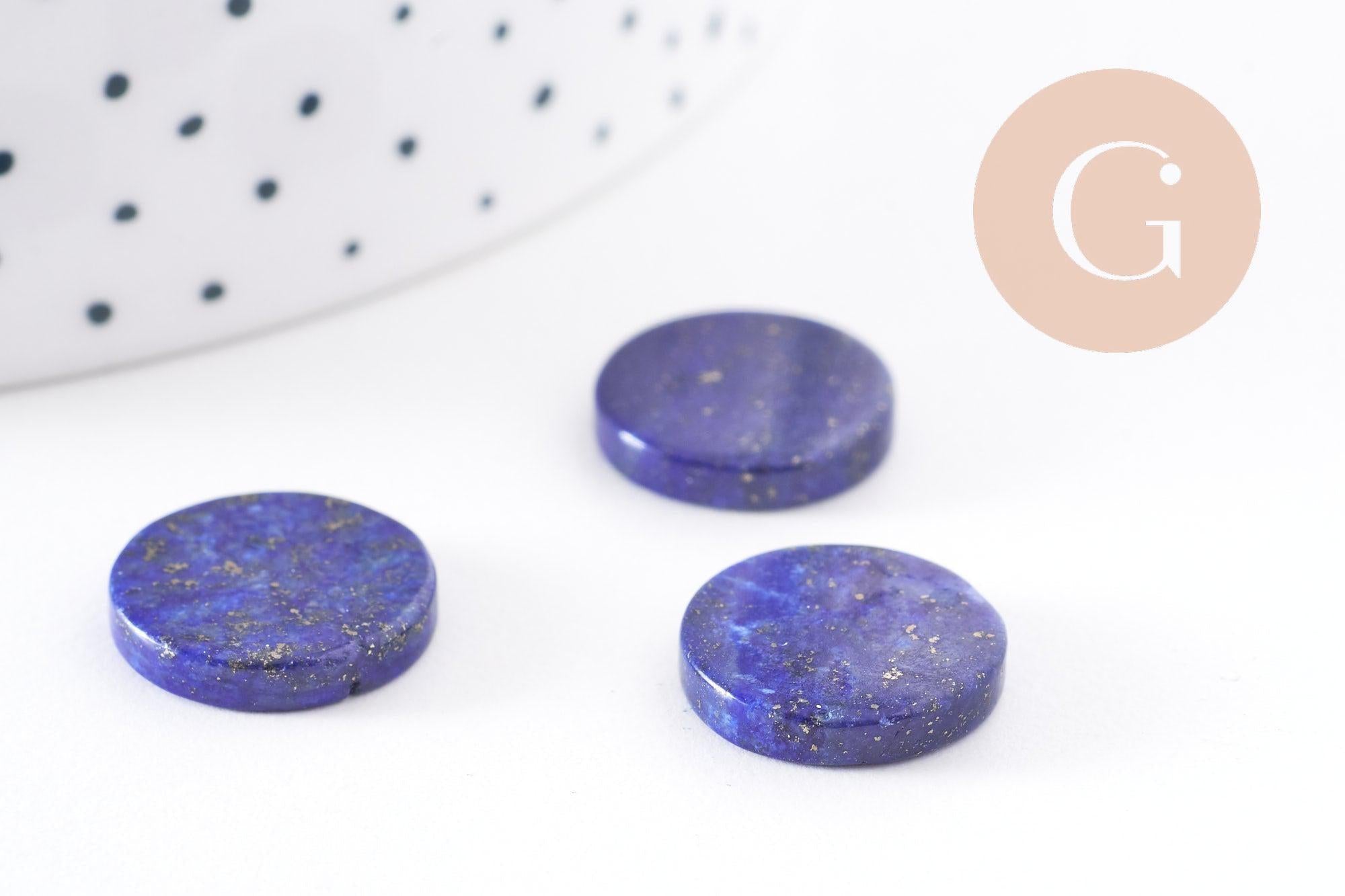 Gingerlily Pierres G10214 cabochon lapis lazuli 15mm bleu x1