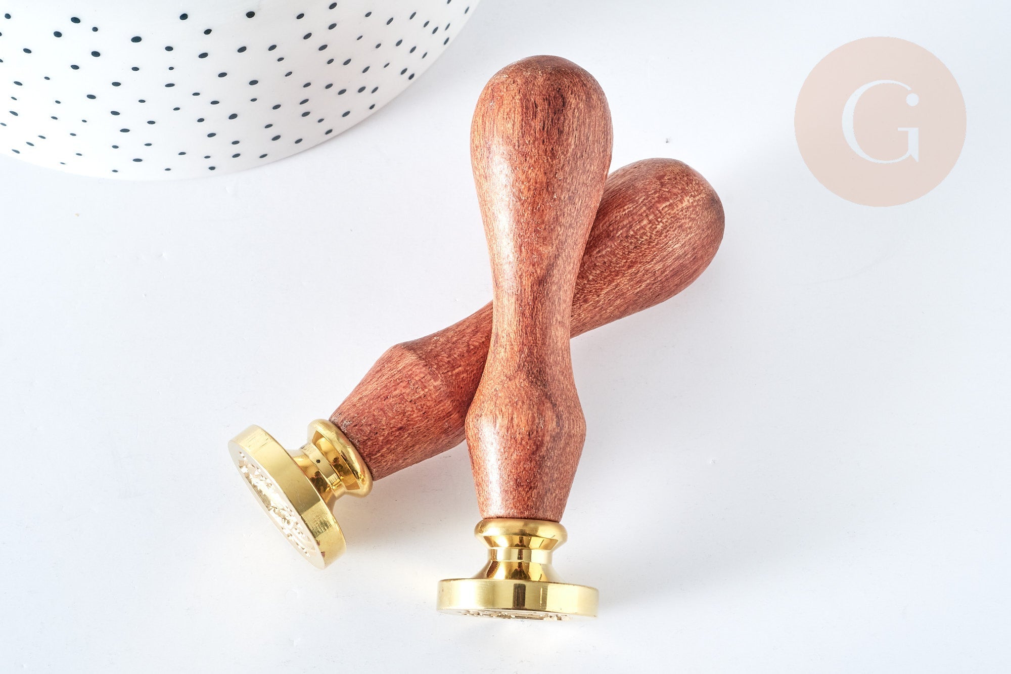 Gingerlily Sceau cristal et lune 25 mm x1