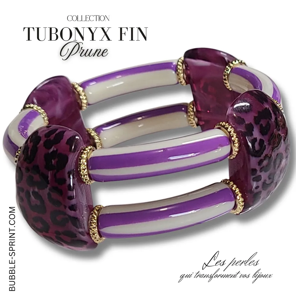 ARTSHOP TUBONYX FIN Bracelet Prune 6CM Kit À Faire Soi-Même