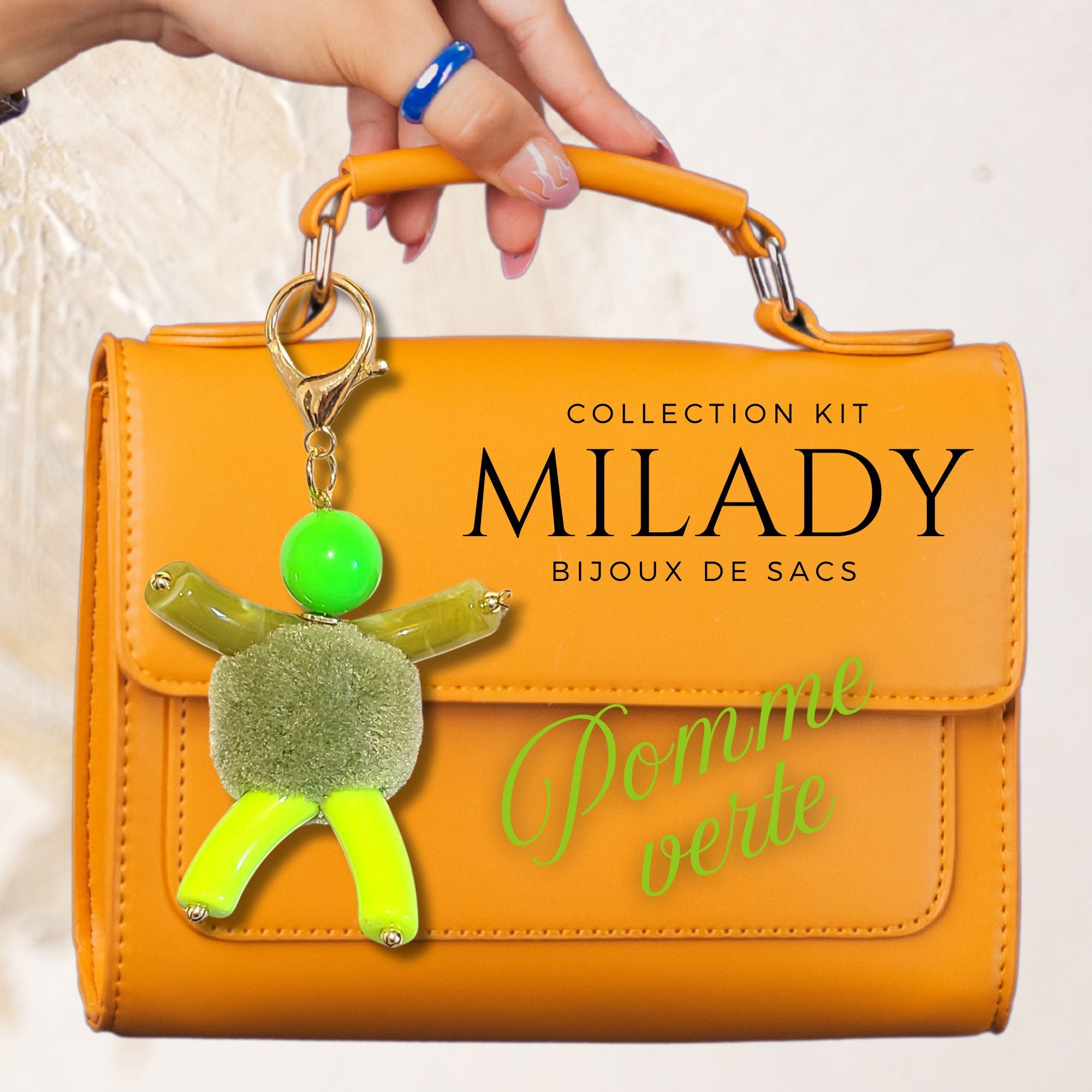 ARTSHOP Bijoux de Sacs 2 kit Milady pomme verte