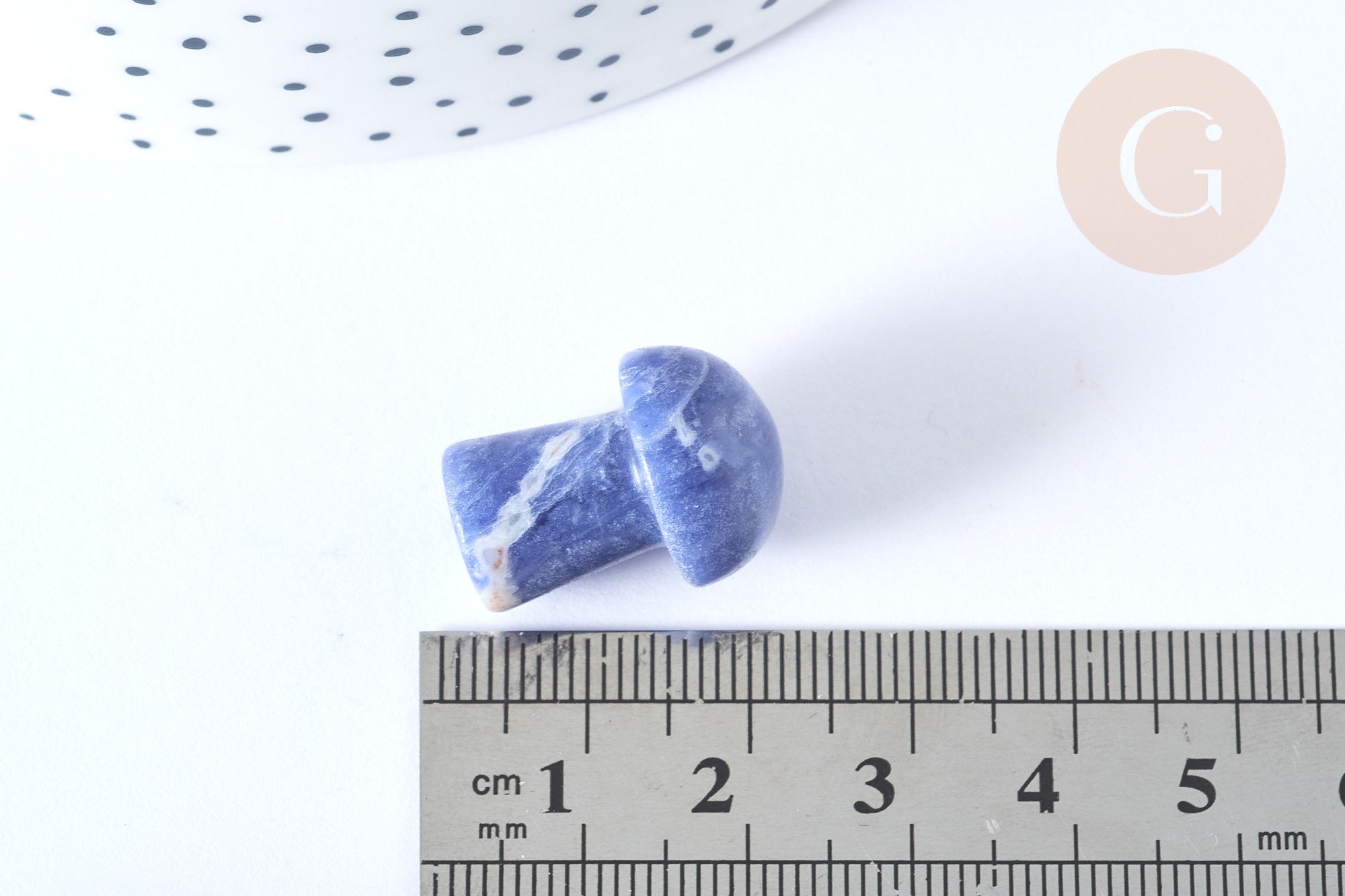 Gingerlily Pierres naturelles G7549 pierre massage champignon sodalite 20mm