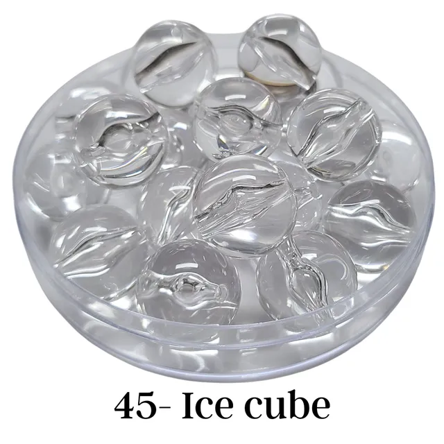 ARTSHOP Boules 20MM 45 perle ice cube brillante x1