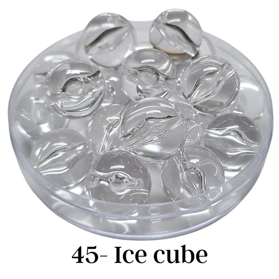 ARTSHOP Boules 20MM 45 perle ice cube brillante x1