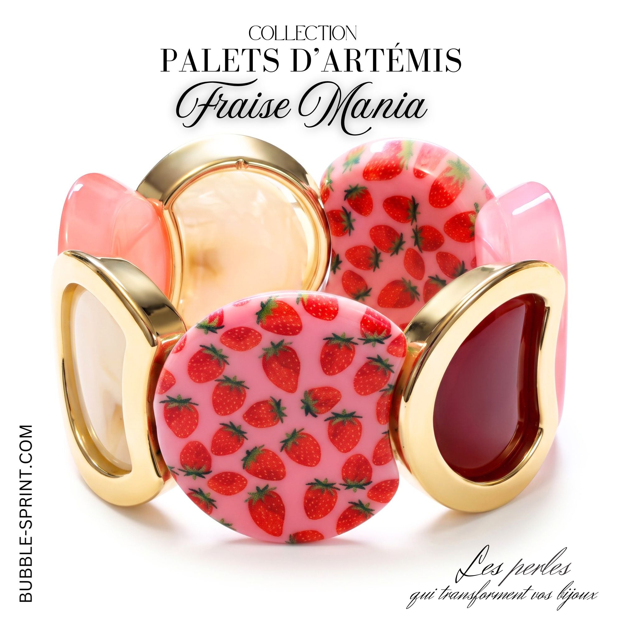 ARTSHOP Artemis Fraise Mania kit bracelet acrylique sablé