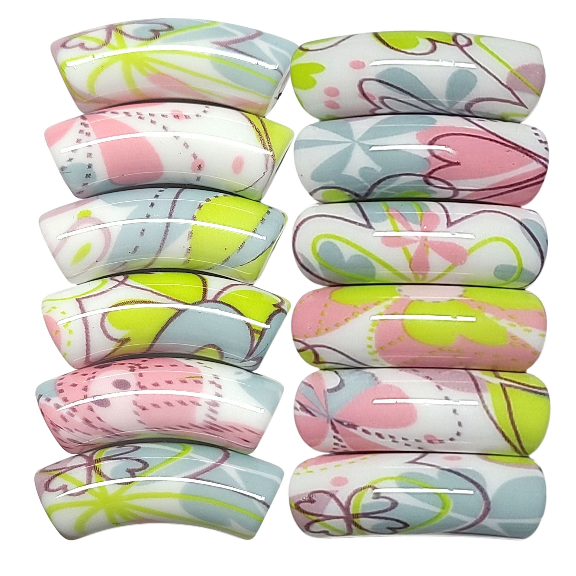 ARTSHOP Design 1029 tubes fleurs 12mm x1 blanc