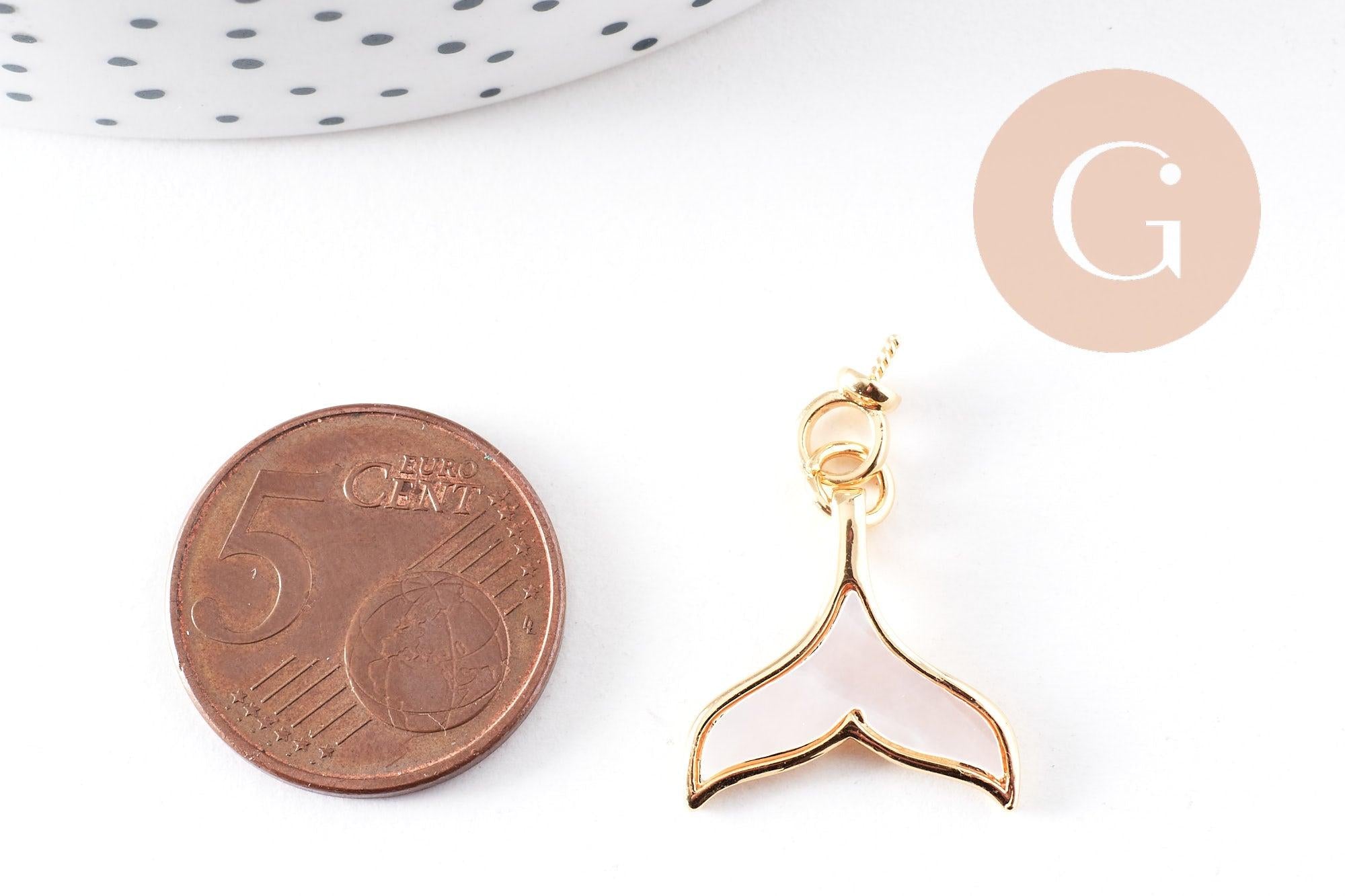 Gingerlily Pendentifs queue de poisson pendentif nacré 21mm