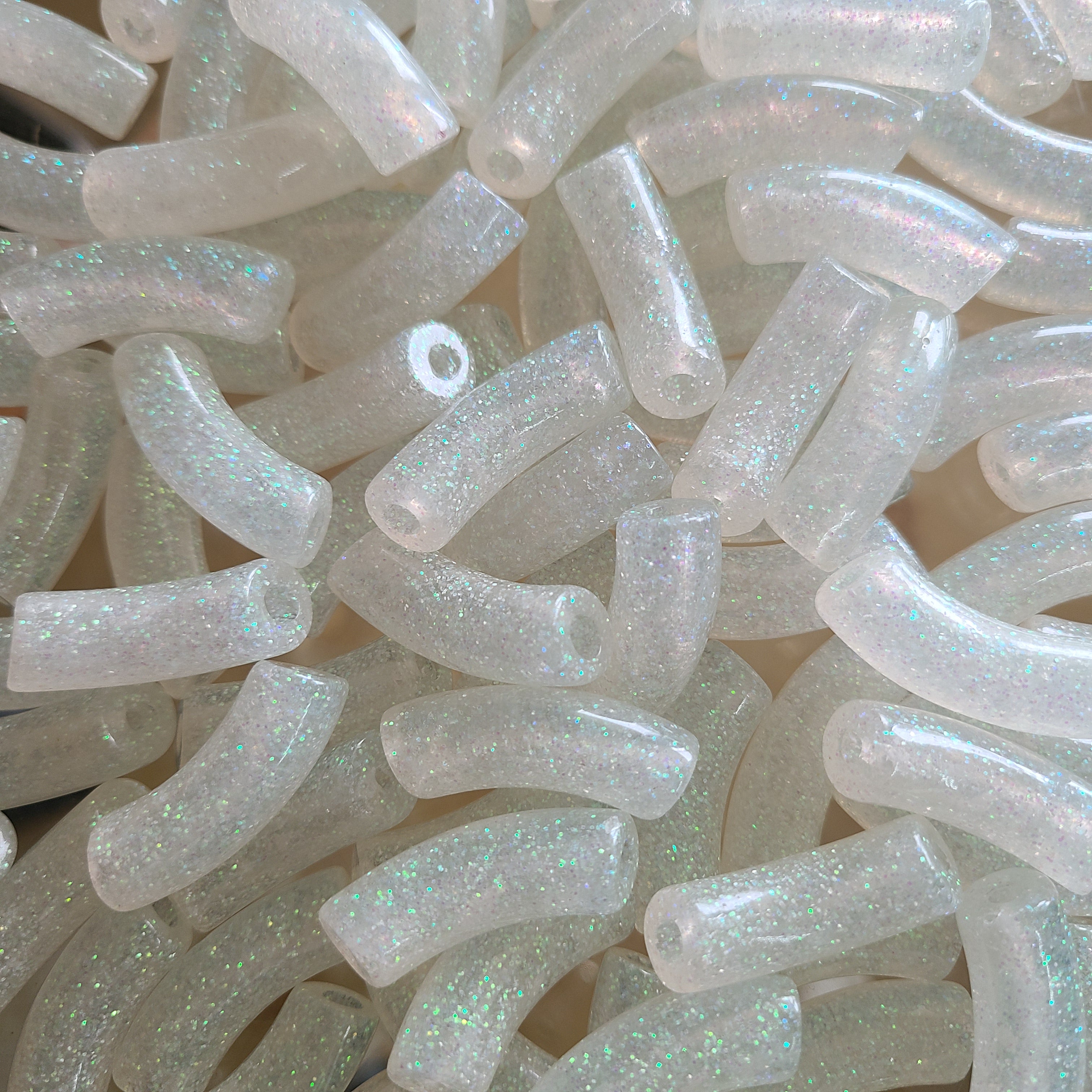 ARTSHOP Tubes Glitters 312 perles tubes coco 12mm x6