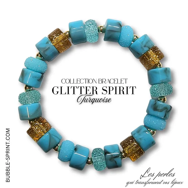 ARTSHOP Glitter Spirit Turquoise Kit Bracelet 5,5 cm